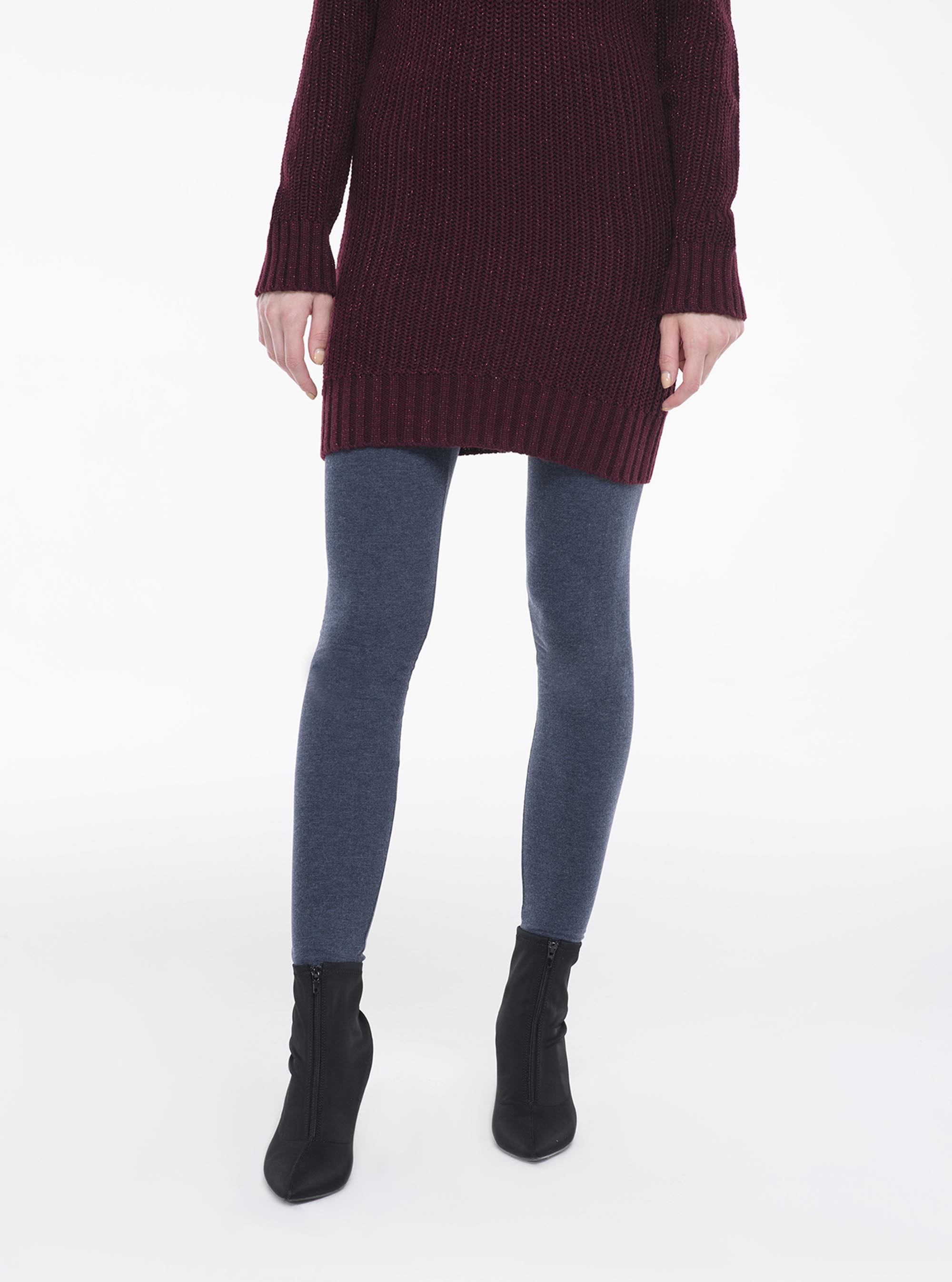 Leggings elasticizzati, BLU MELANGE