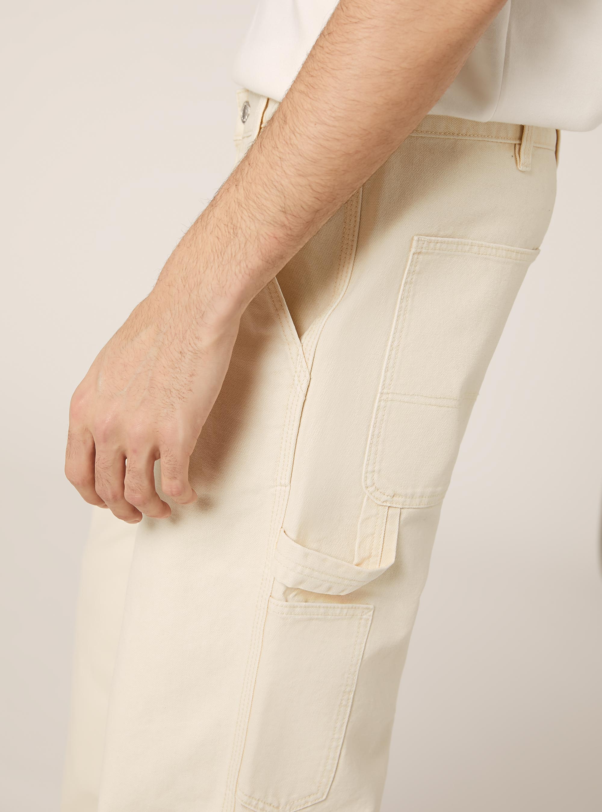 Carpenter canvas pants, WH1 OFF WHITE