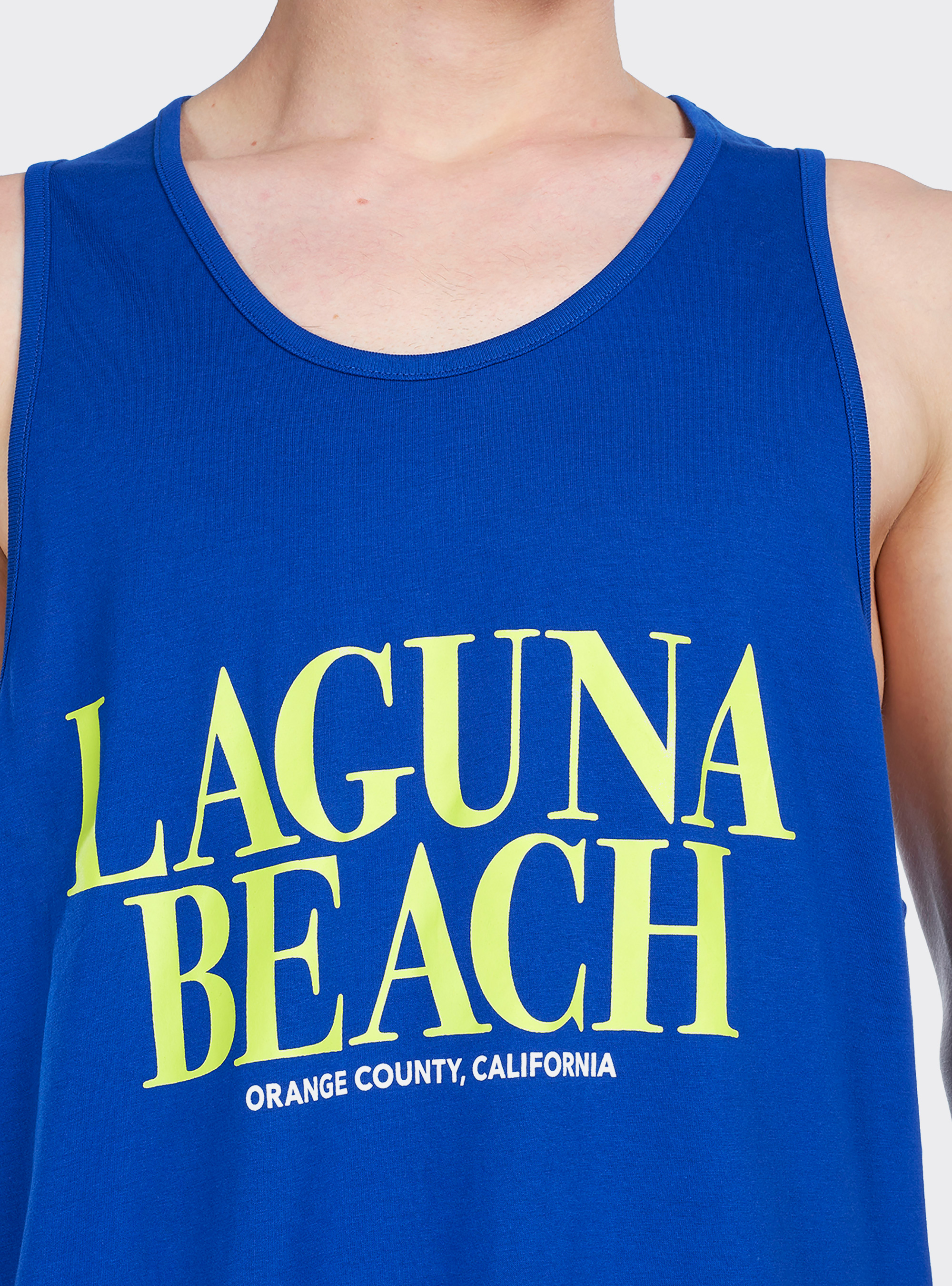 Canotta long e oversize fit con stampa lettering, C2227 ROYALE