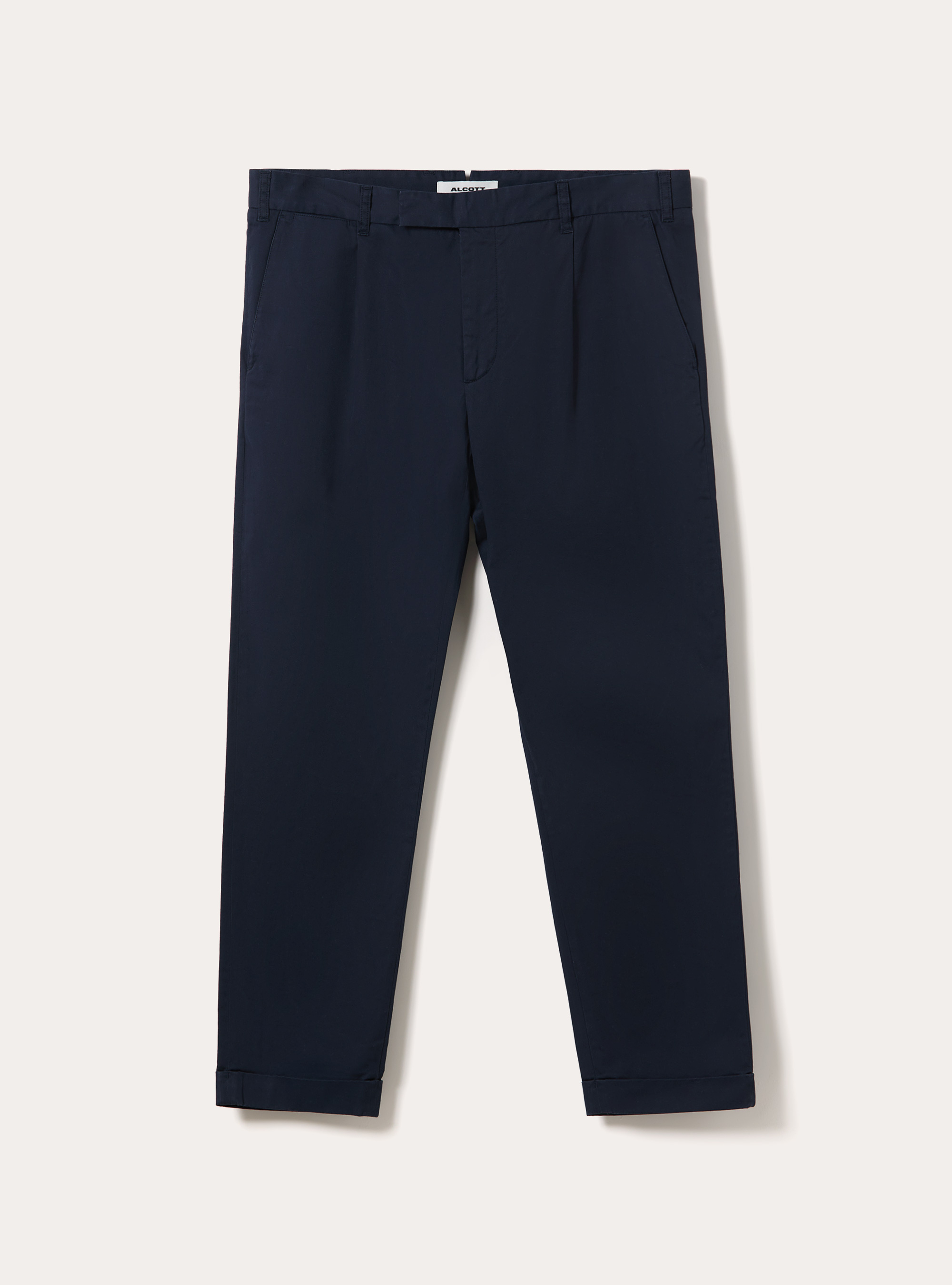 Pantaloni chino slim fit in twill, BL1 BLUE DARK