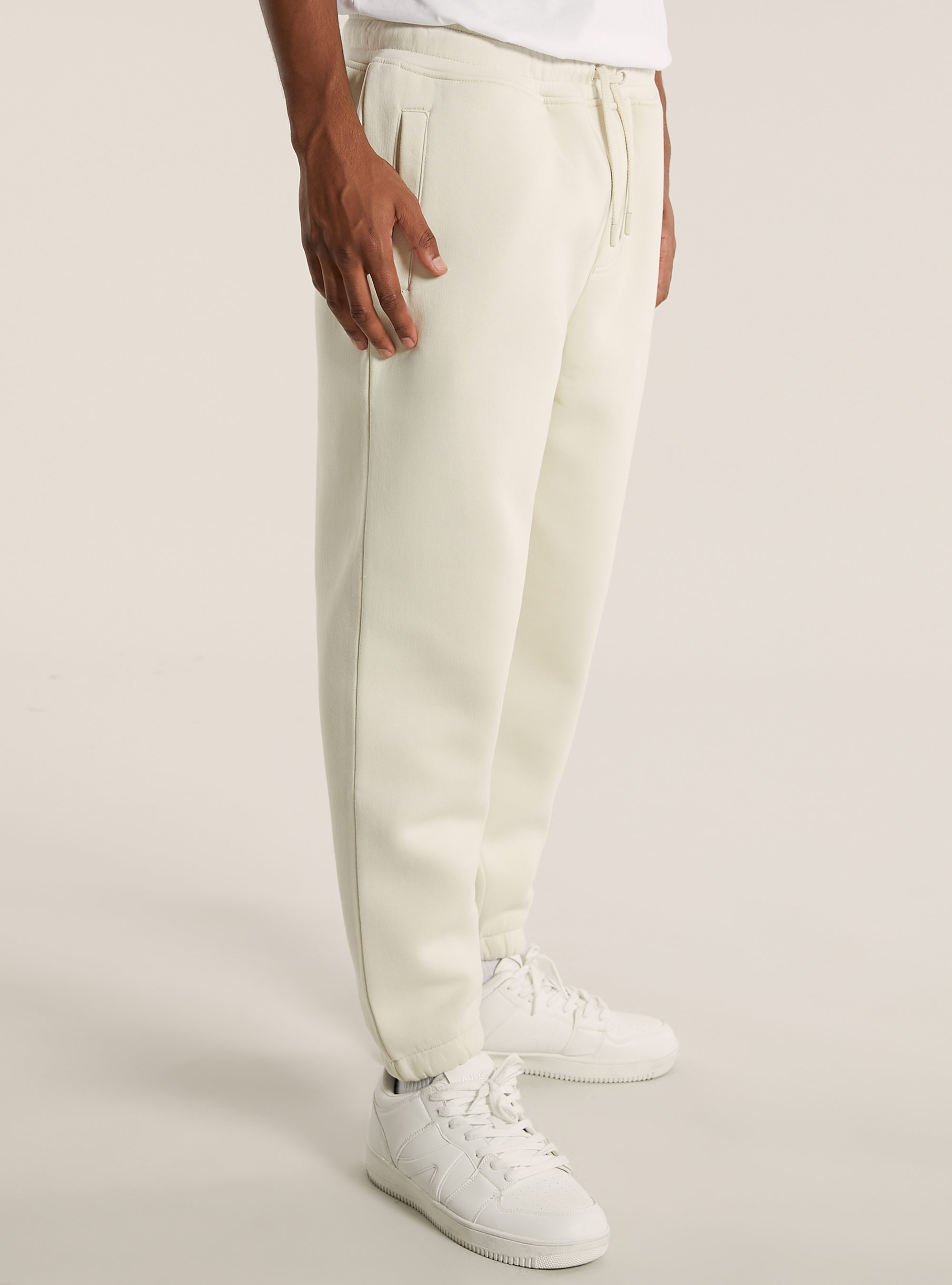 Fleece jogger trousers, CR3 CREAM LIGHT