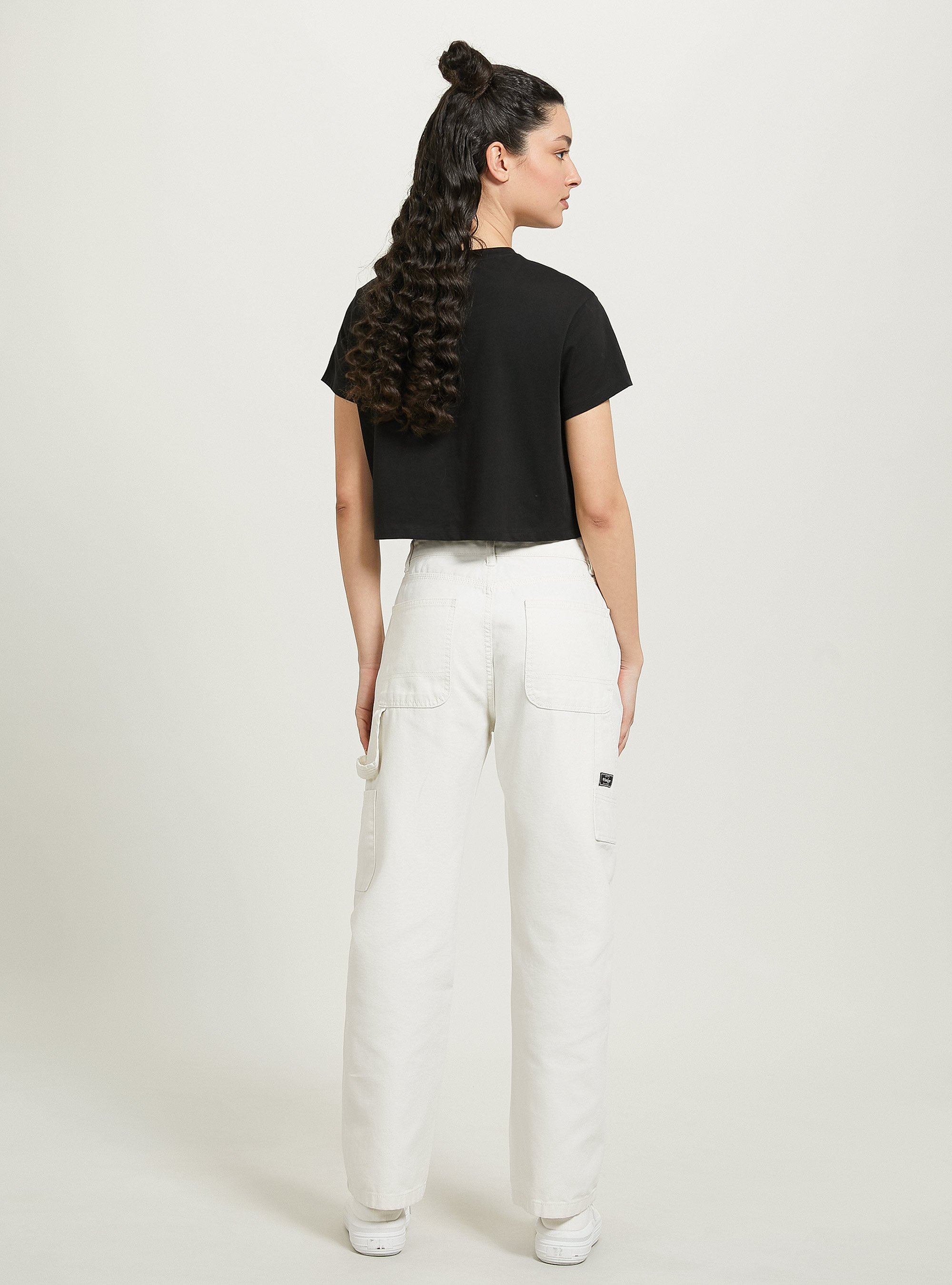 Carpenter canvas trousers, WH1 OFF WHITE