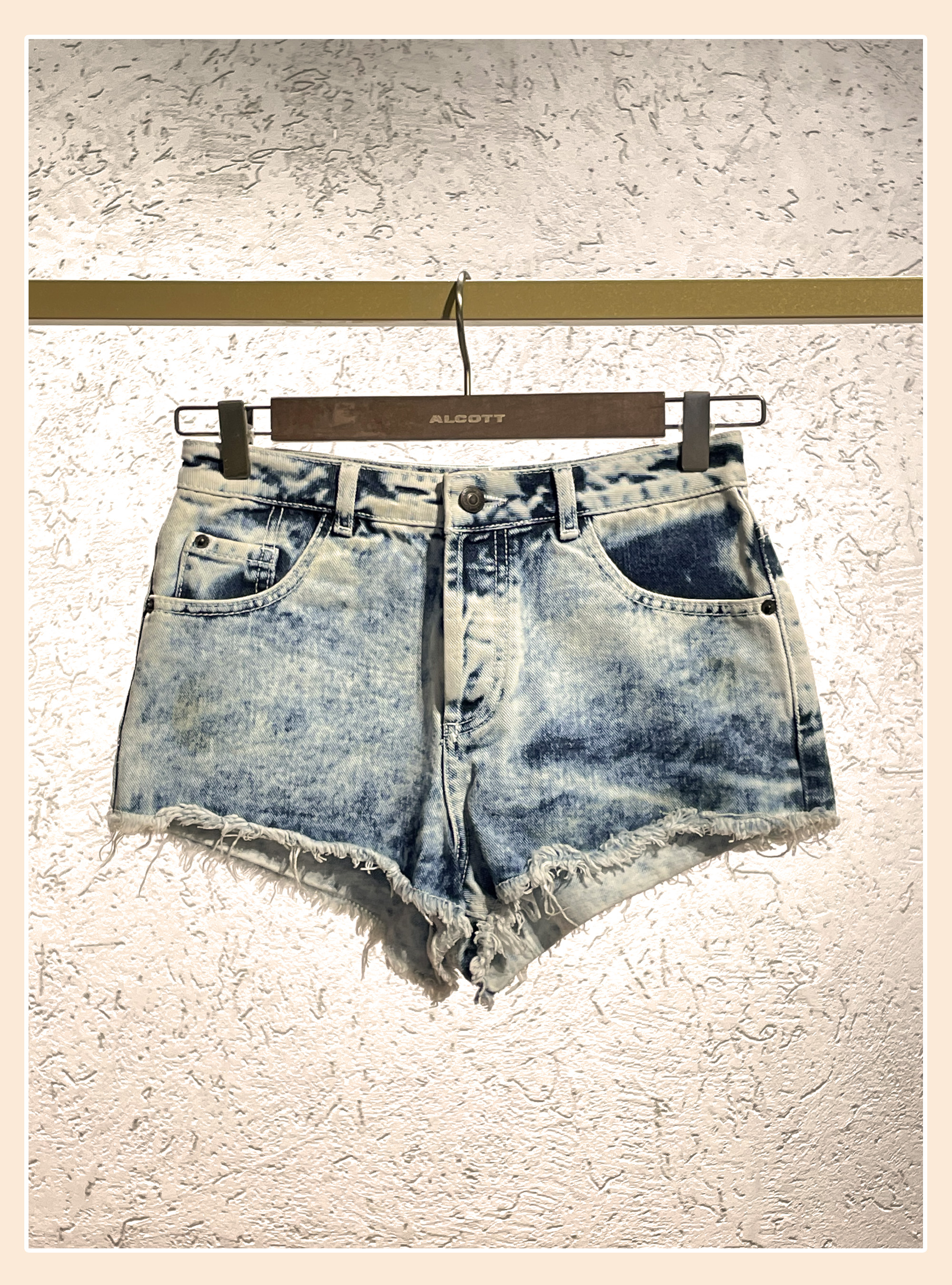 Shorts in denim TOPSHOP MOTO, AZZURRO