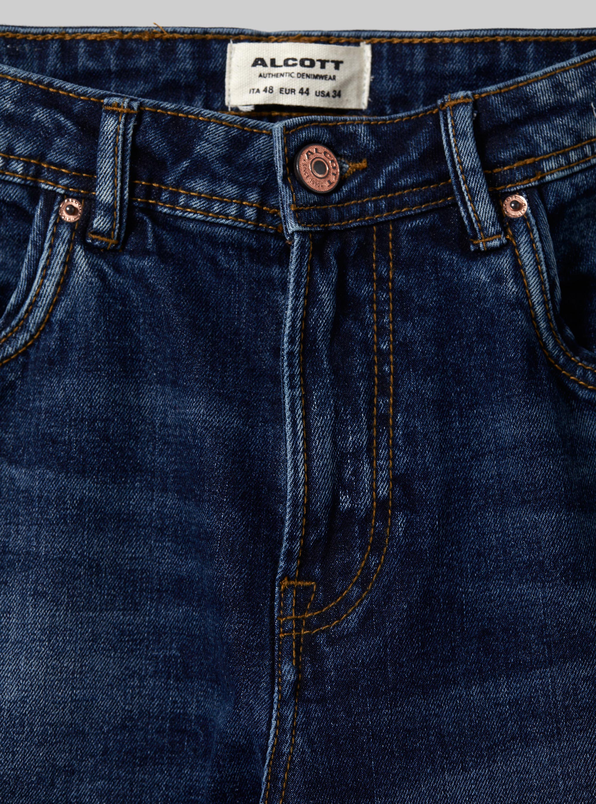 Vaqueros slim fit, D001 DEEP BLUE