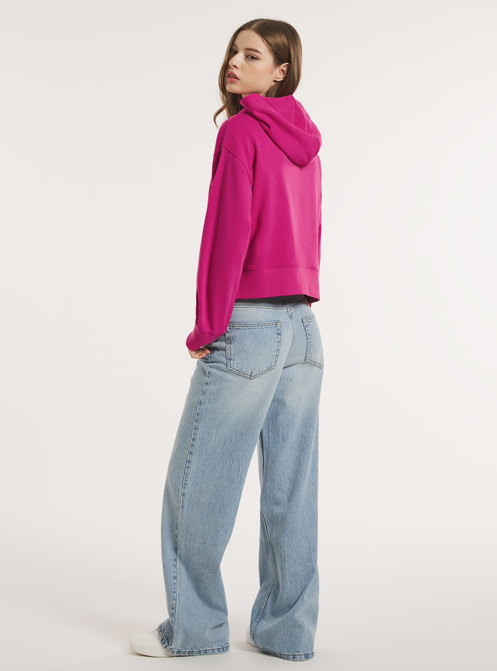 Sudadera con capucha, FX2 FUXIA MEDIUM