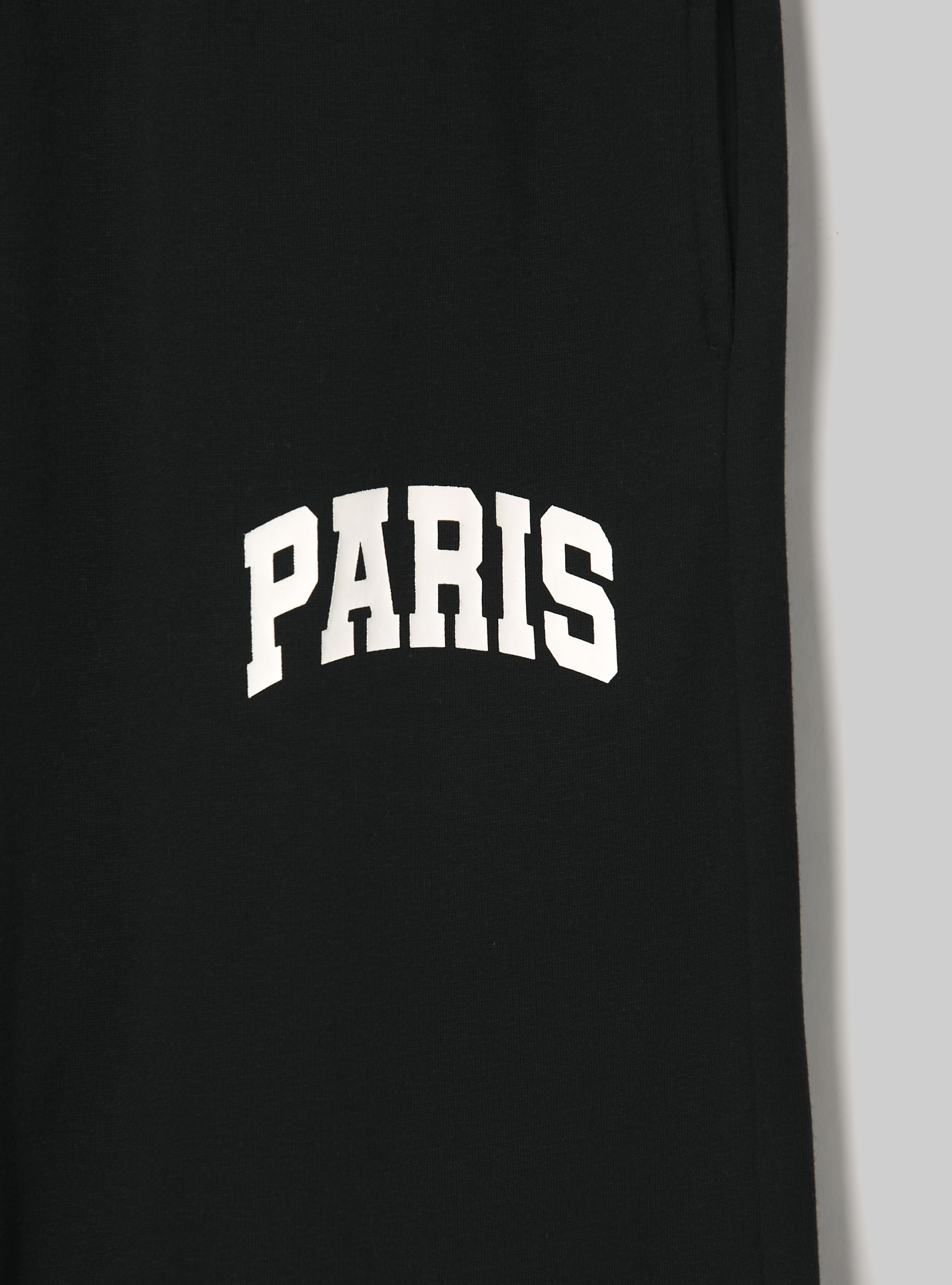 College wide leg jogger, BK1 BLACK