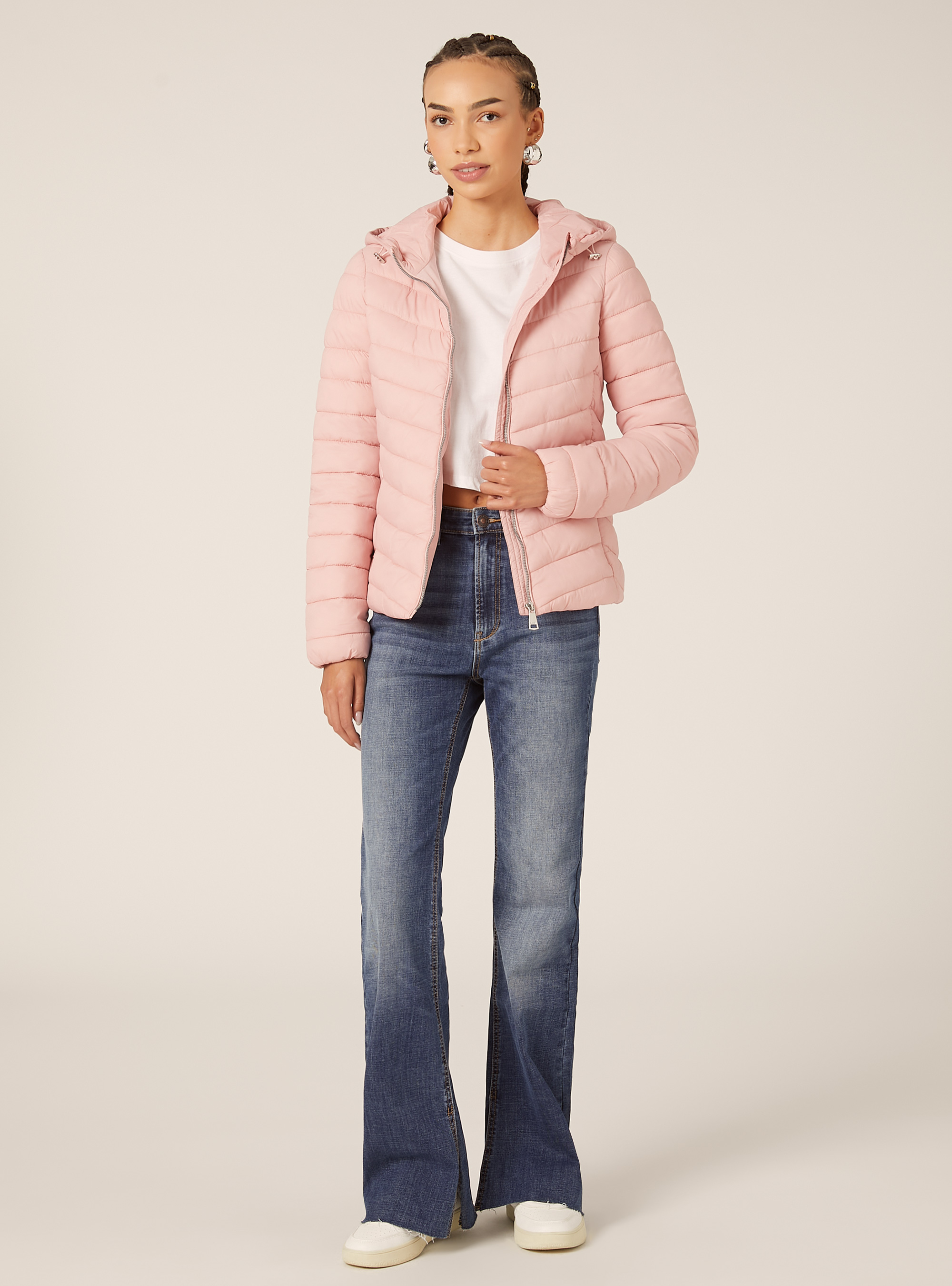 Jacket with recycled padding, PK2 PINK MEDIUM