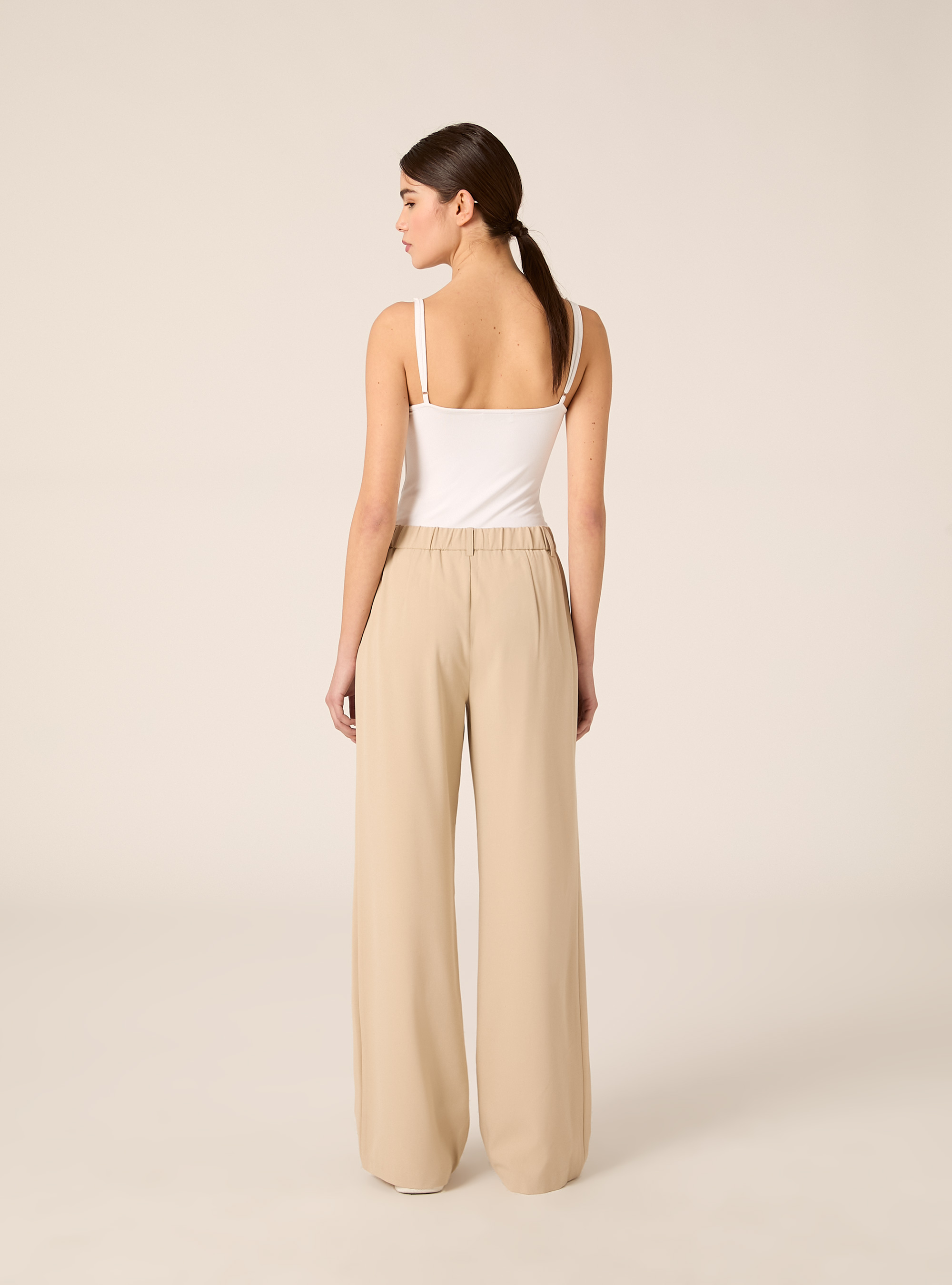 Straight tailored trousers, BG3 BEIGE LIGHT