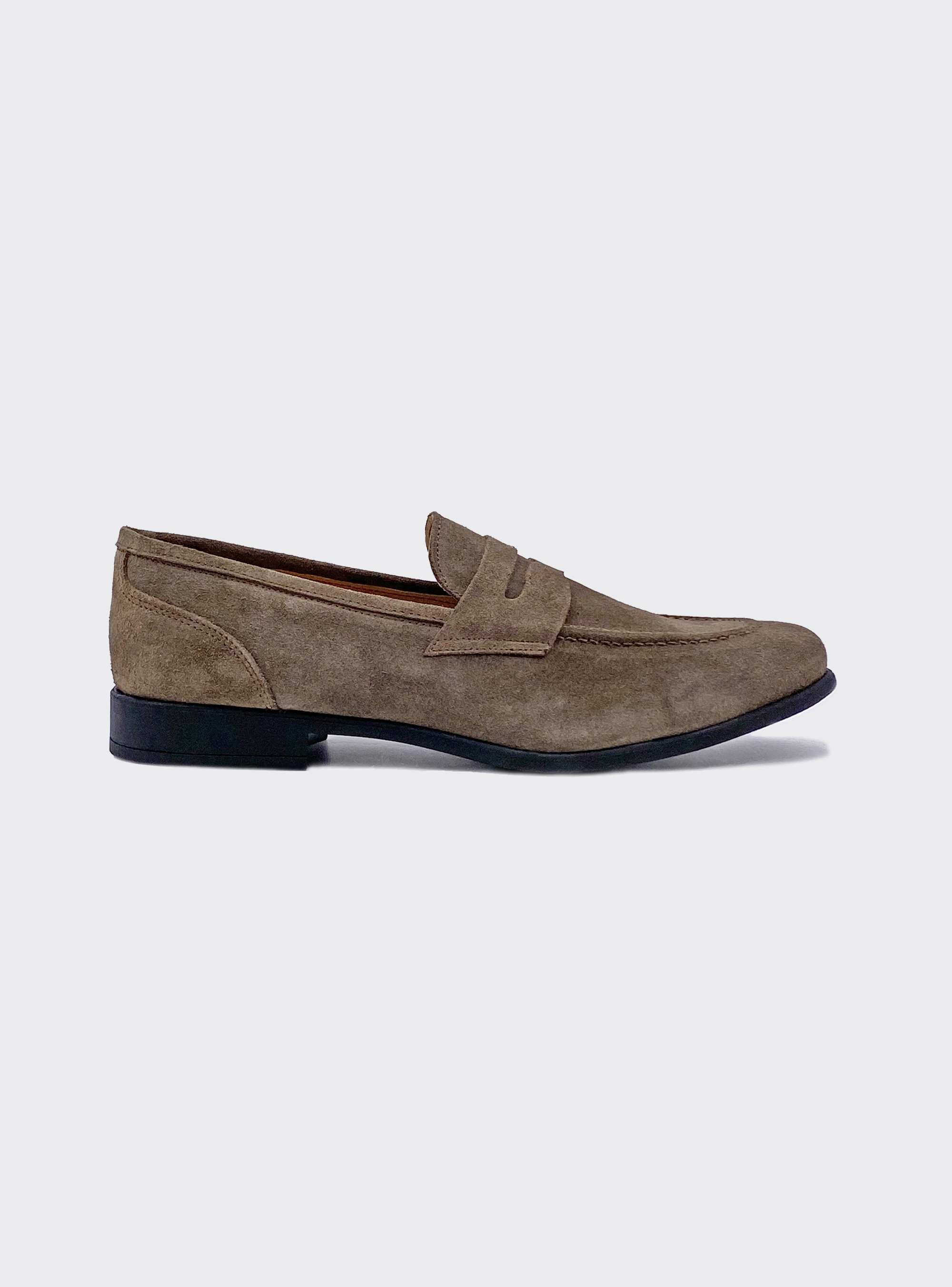 Real suede loafer