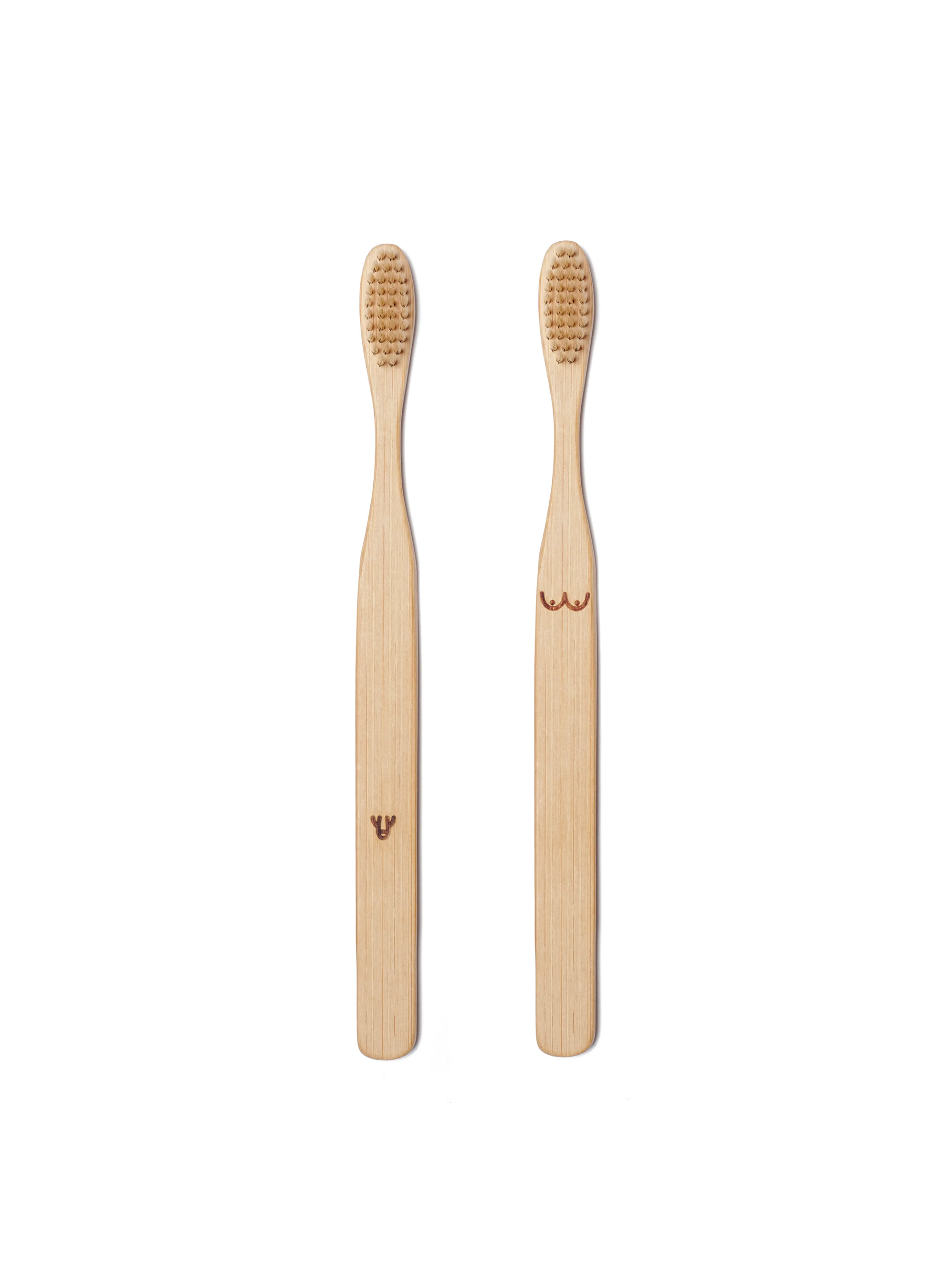 Nudie Bamboo Toothbrush Set, UNIQUE