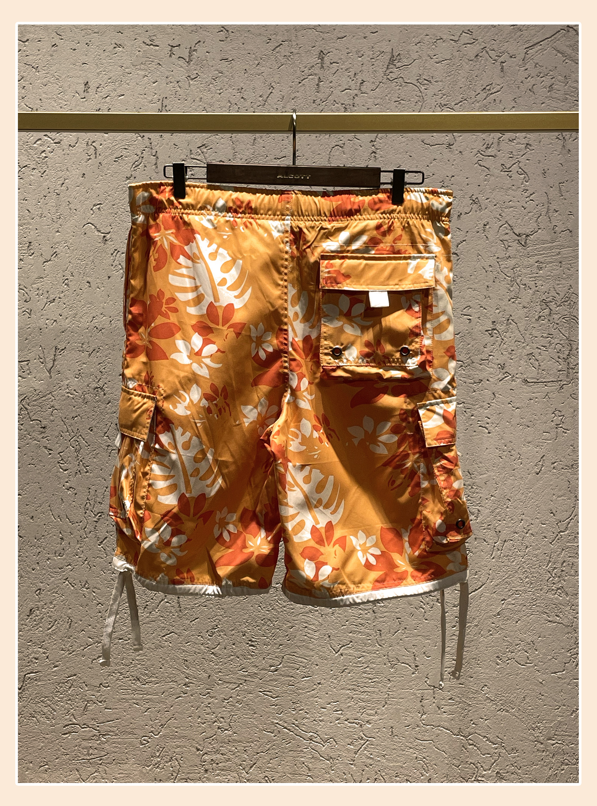 Printed swimwear, ORANGE