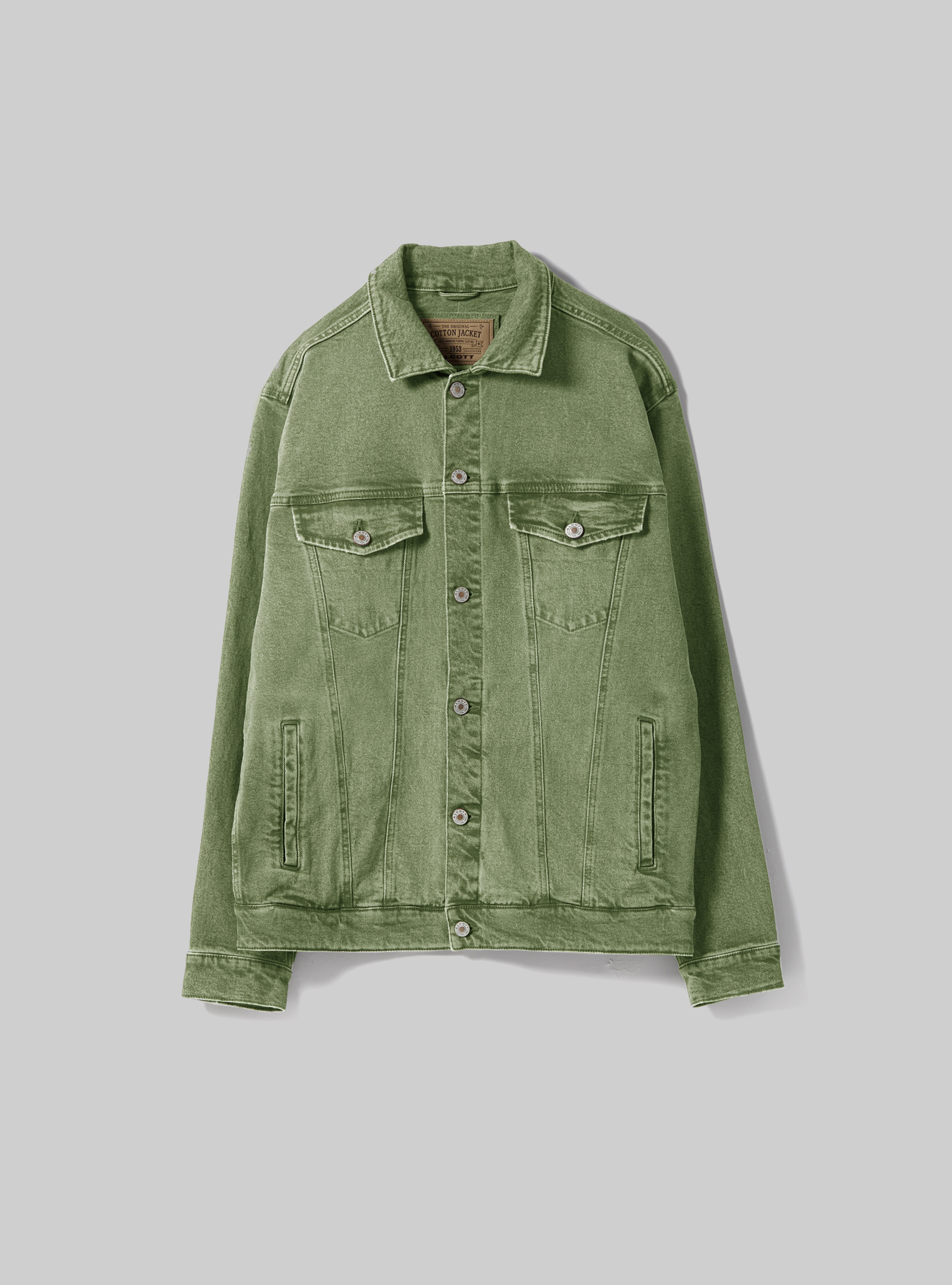 Giubbotto denim in twill stretch, KY2 KAKY MEDIUM