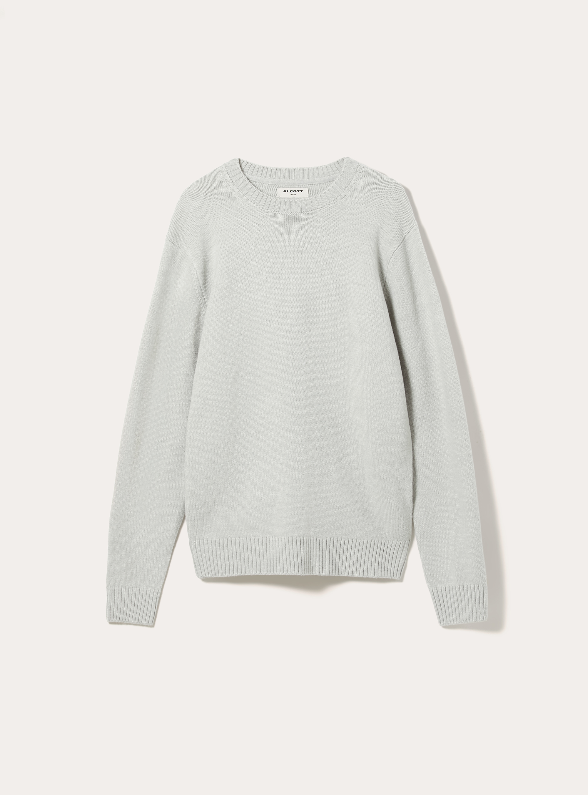 Maglione girocollo, MGY3 GREY MEL LIGHT