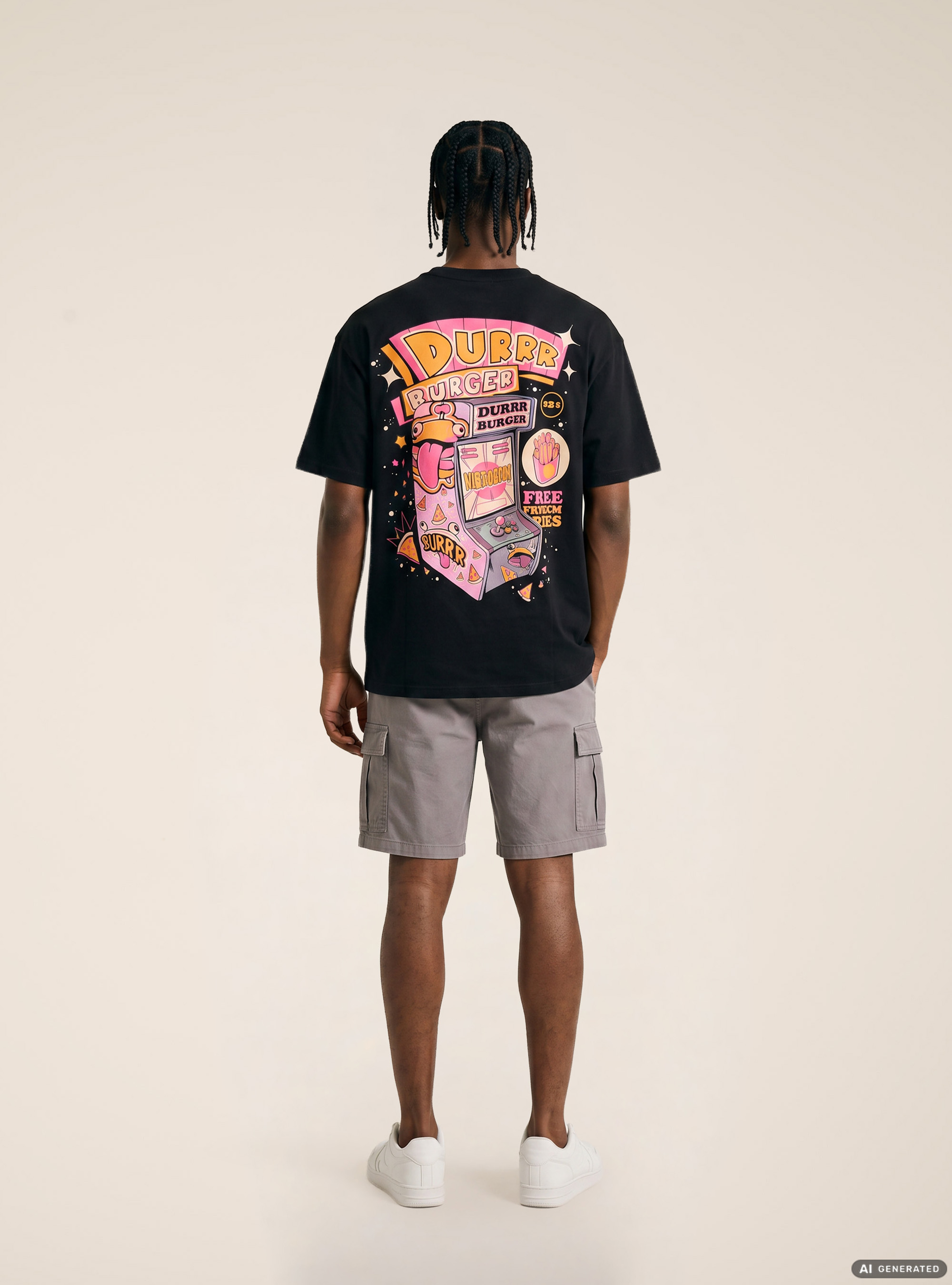 T-shirt licenza fortnite, BK1 BLACK