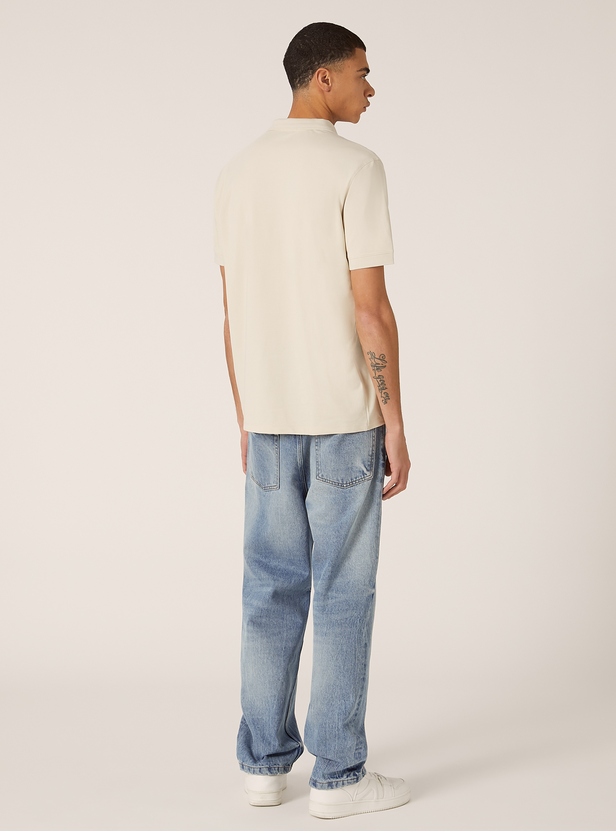 Polo de piqué elástico AIRes, BG3 BEIGE LIGHT