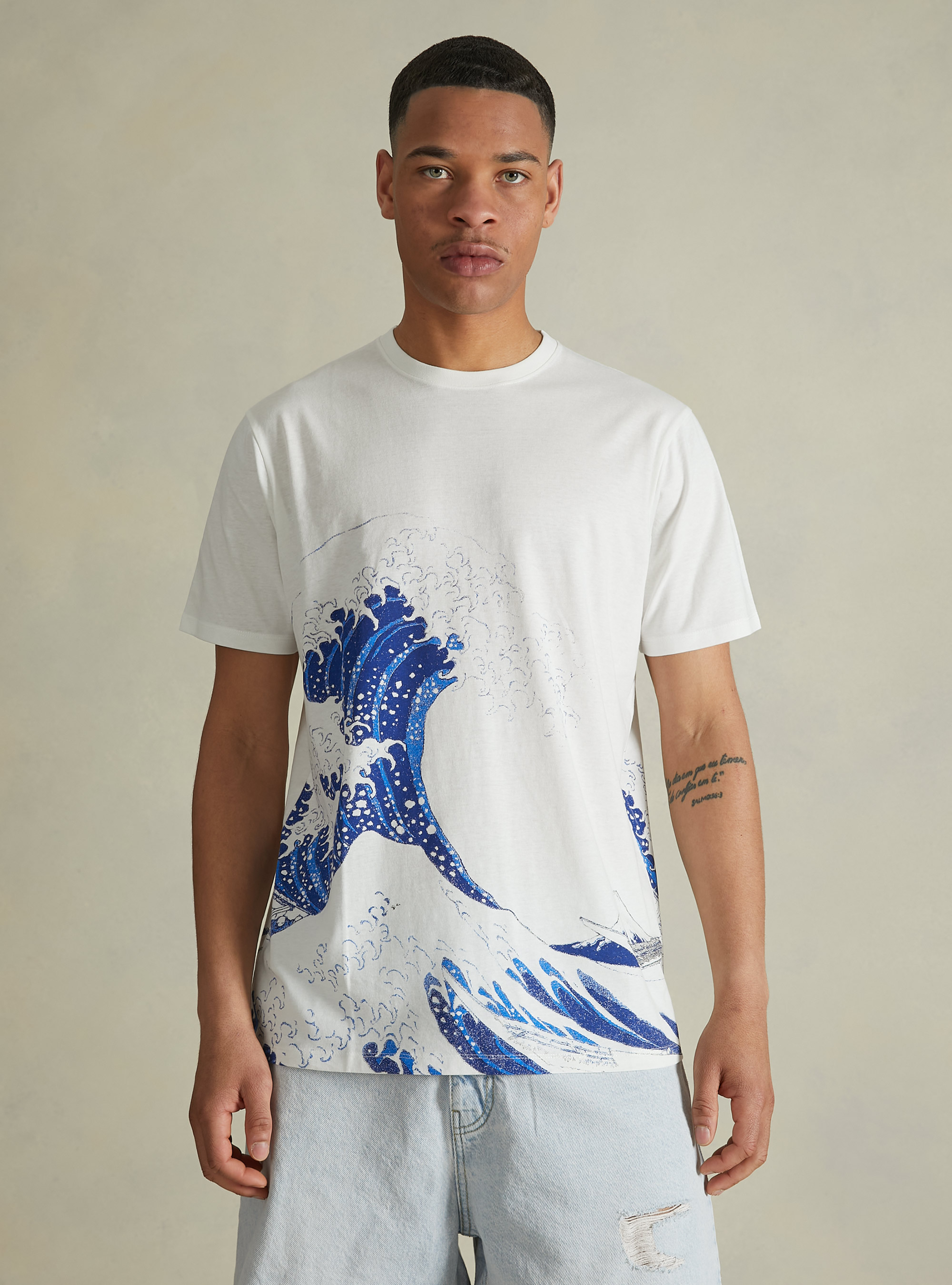 Maglietta Art collection Hokusai / Alcott regular fit, WH1 OFF WHITE