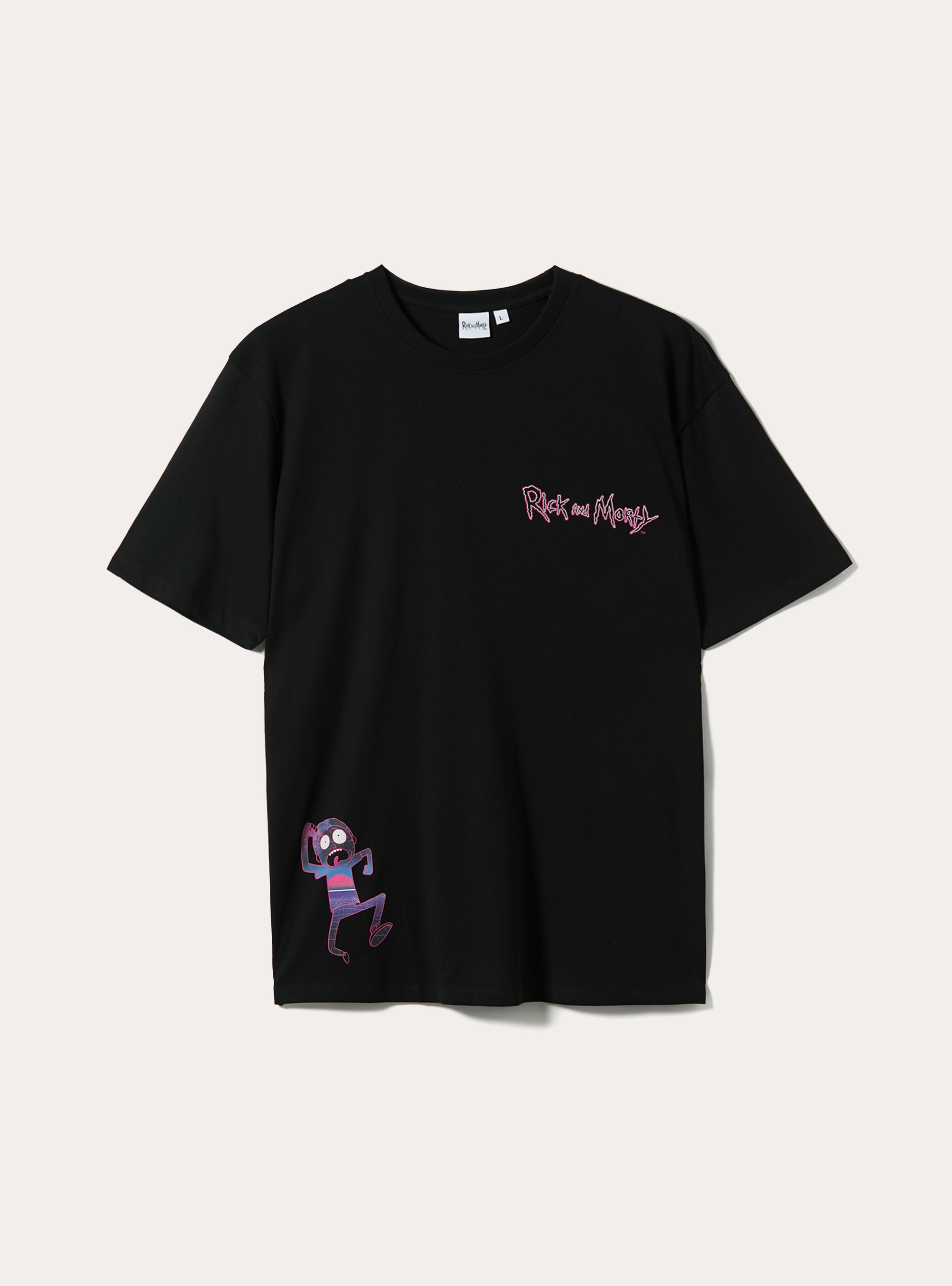 T-shirt rick and morty, BK1 BLACK