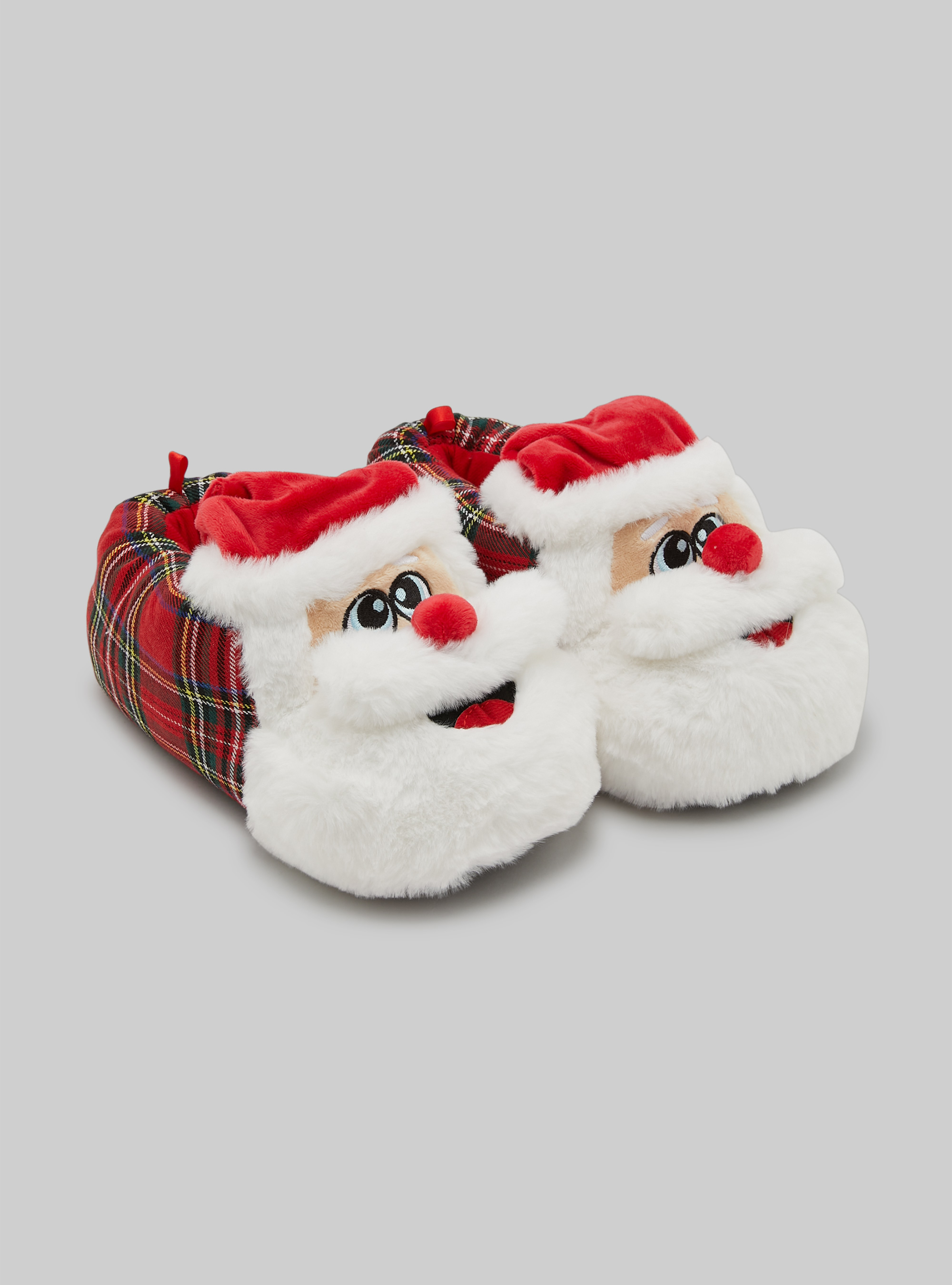 Christmas slipper with Father Christmas, RD2 RED MEDIUM