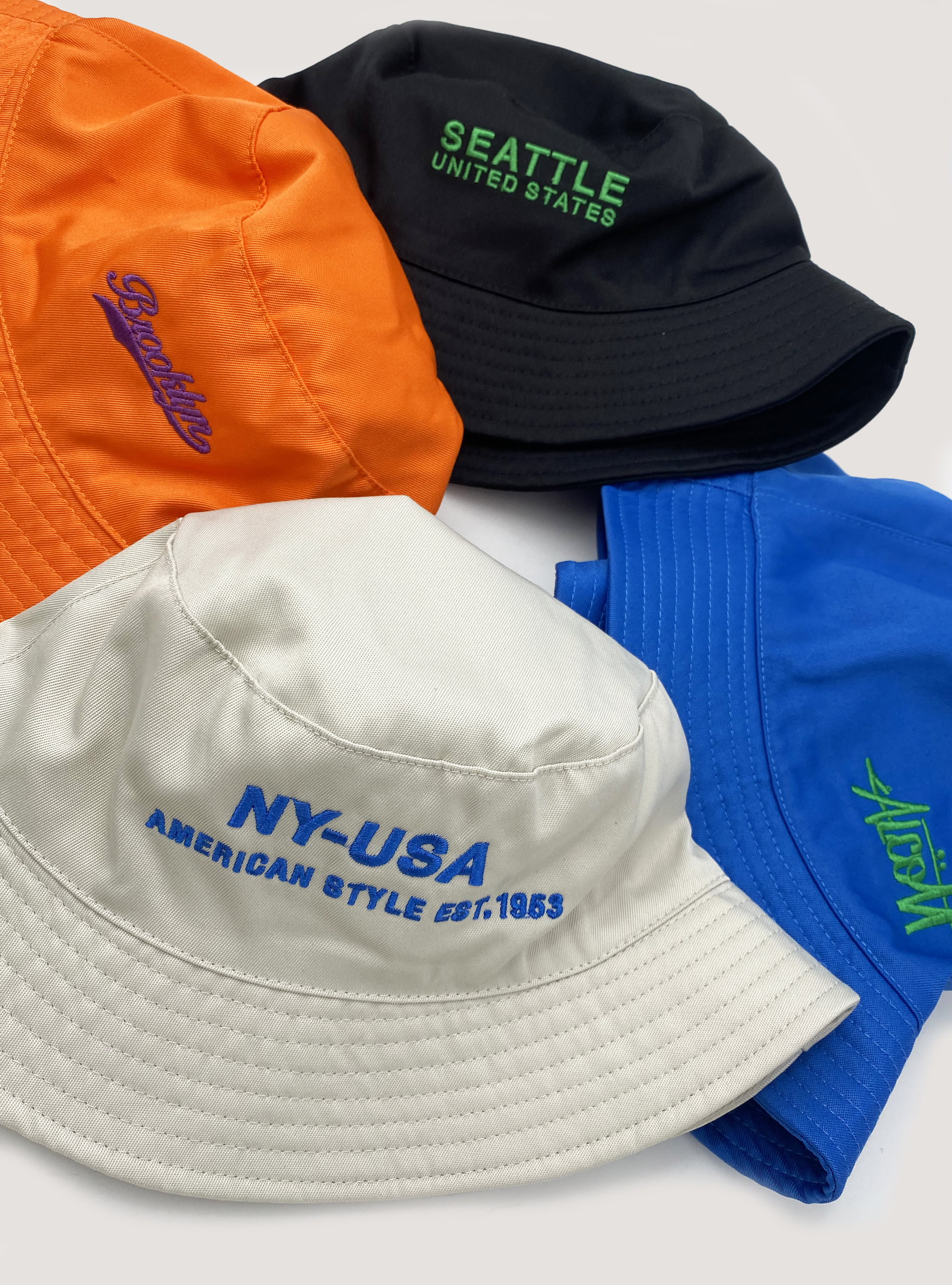 Cappello pescatore con ricamo, C6575 GREEN