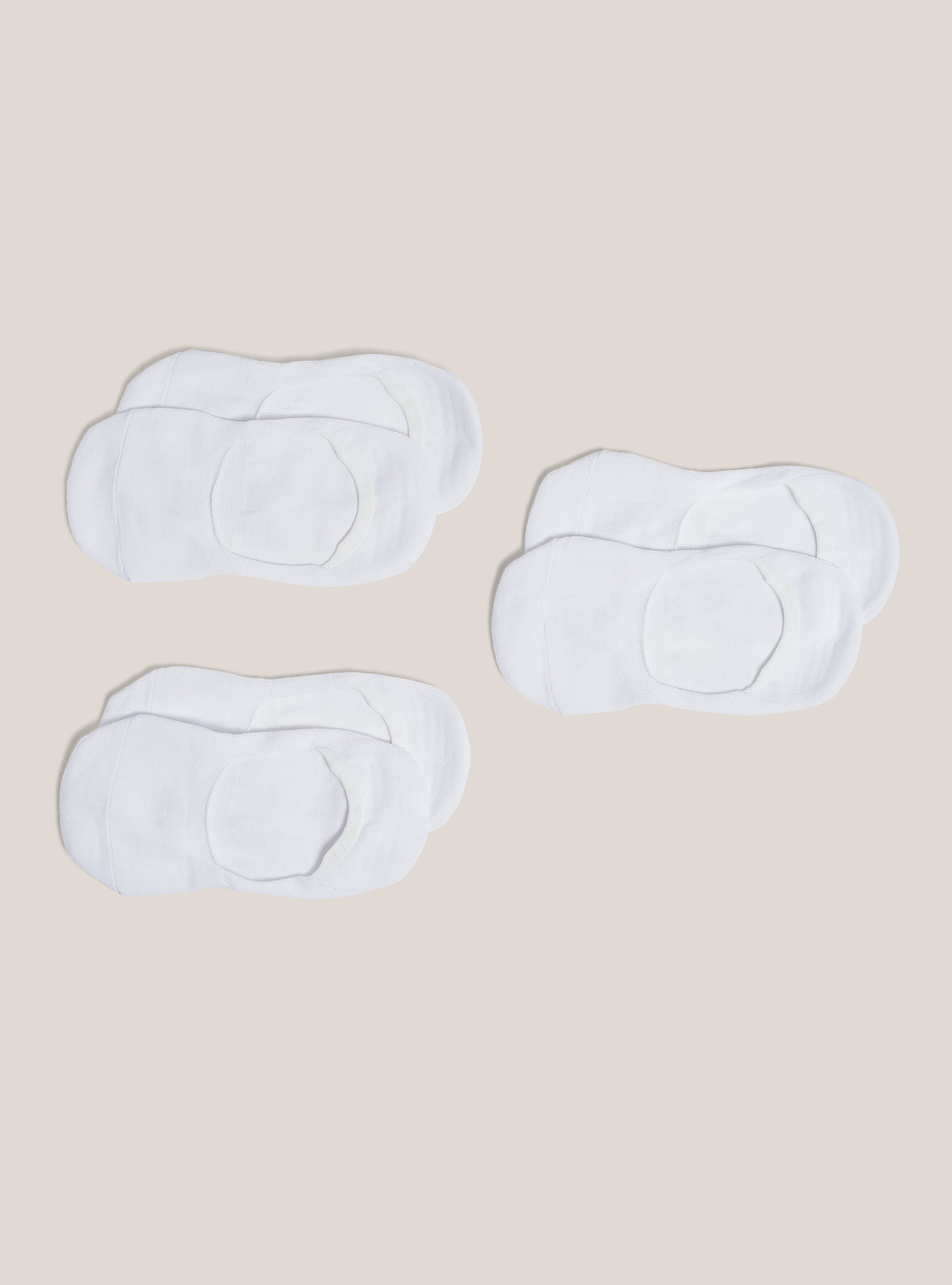 Calzini fantasmini set 3 paia, WHITE
