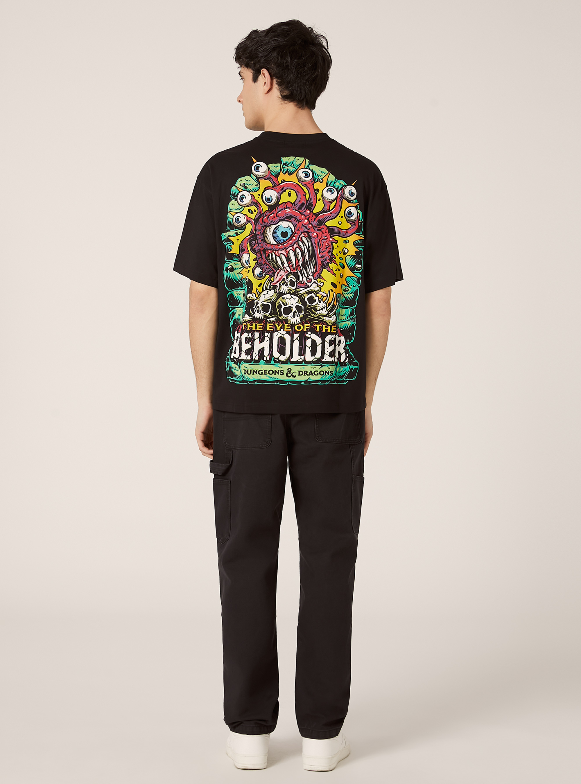 Camiseta Boxy fit Dungeons & Dragons / Alcott, BK1 BLACK