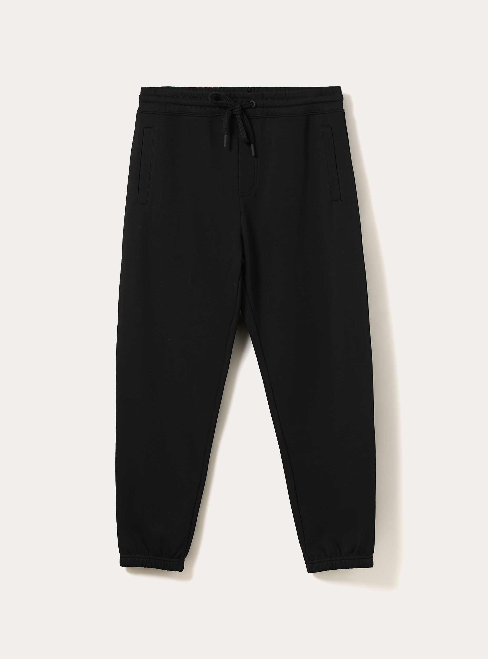 Pantalones jogger de felpa, BK1 BLACK