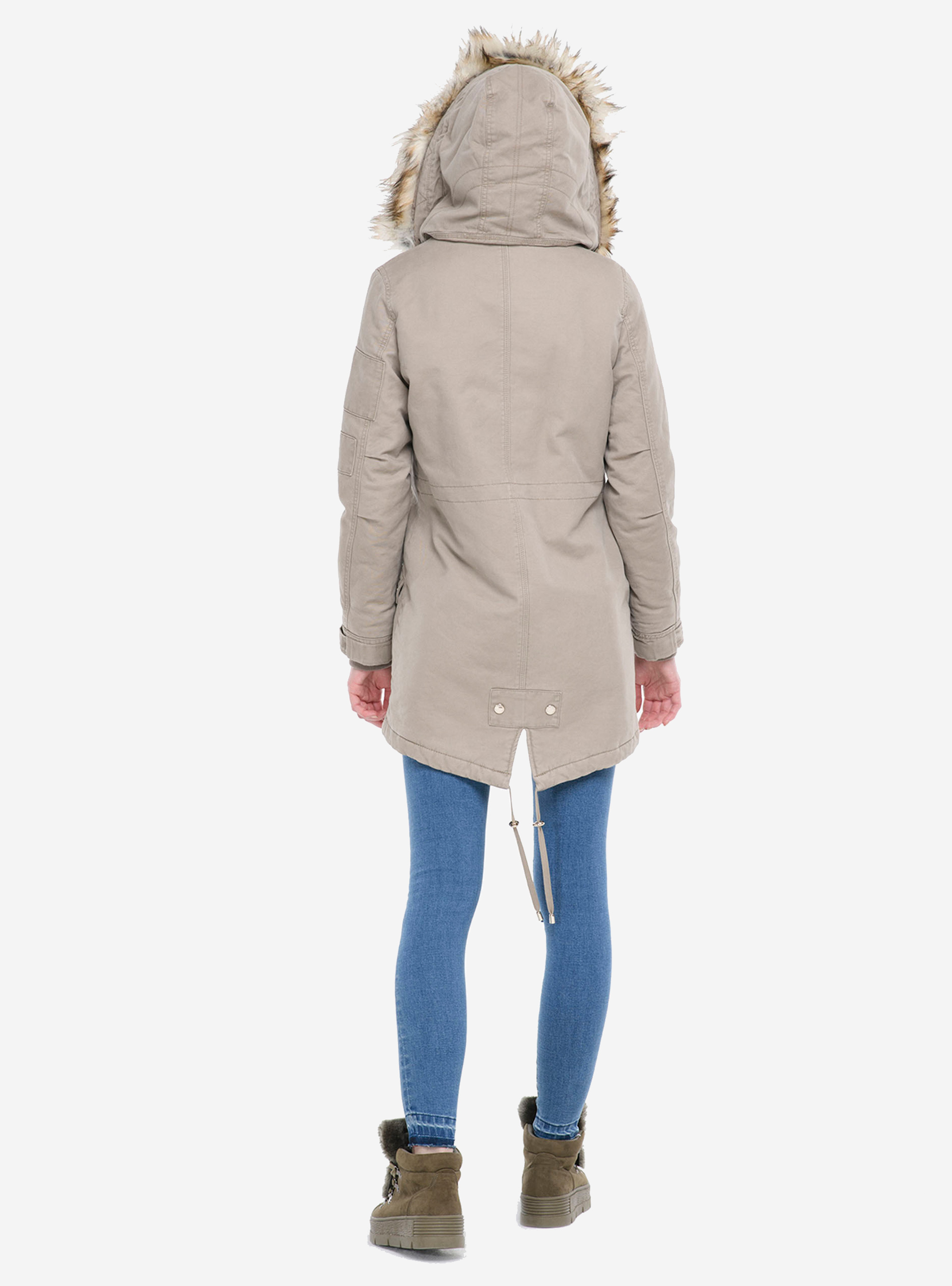 Giubbotto parka imbottito, SABBIA