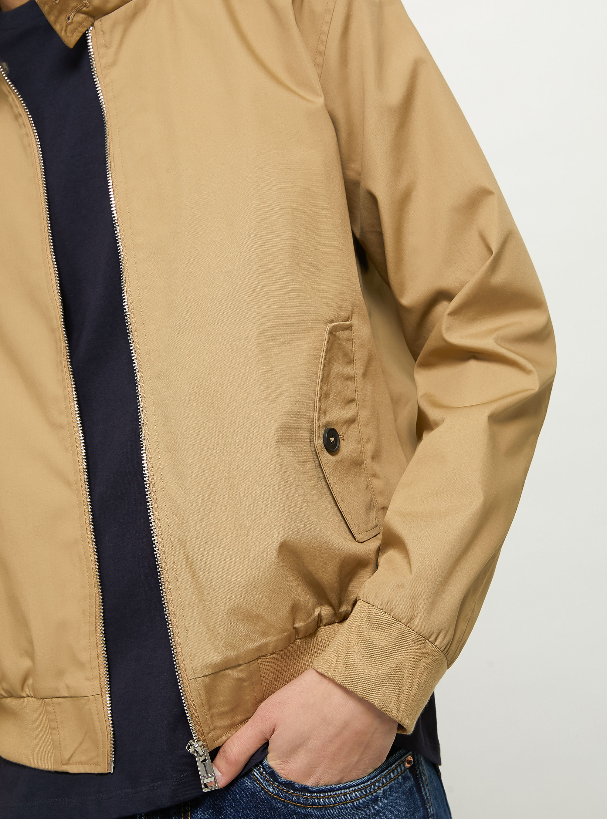 Tan cotton jacket hotsell