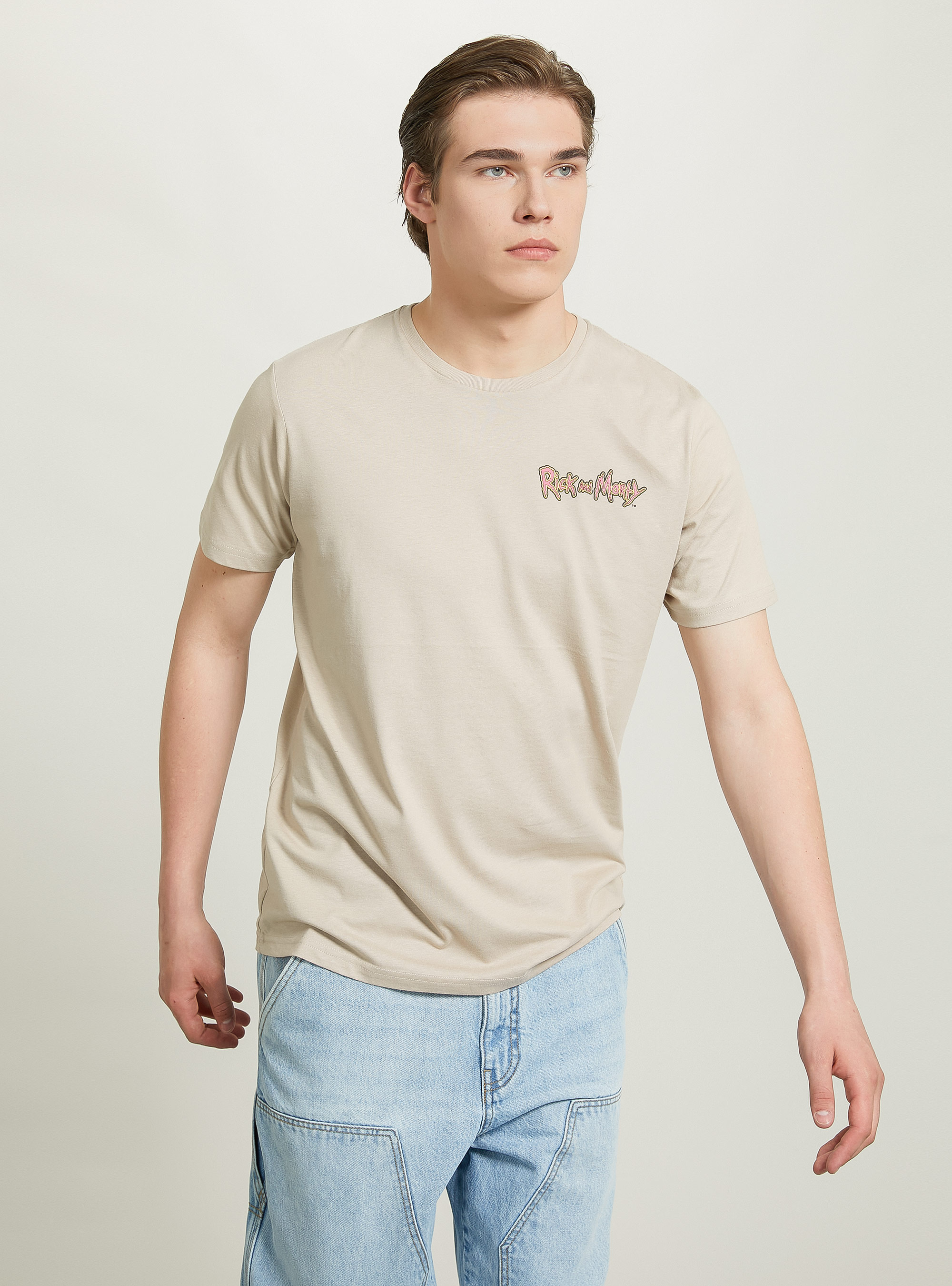 Rick and Morty x Alcott T-shirt, BG2 BEIGE MEDIUM