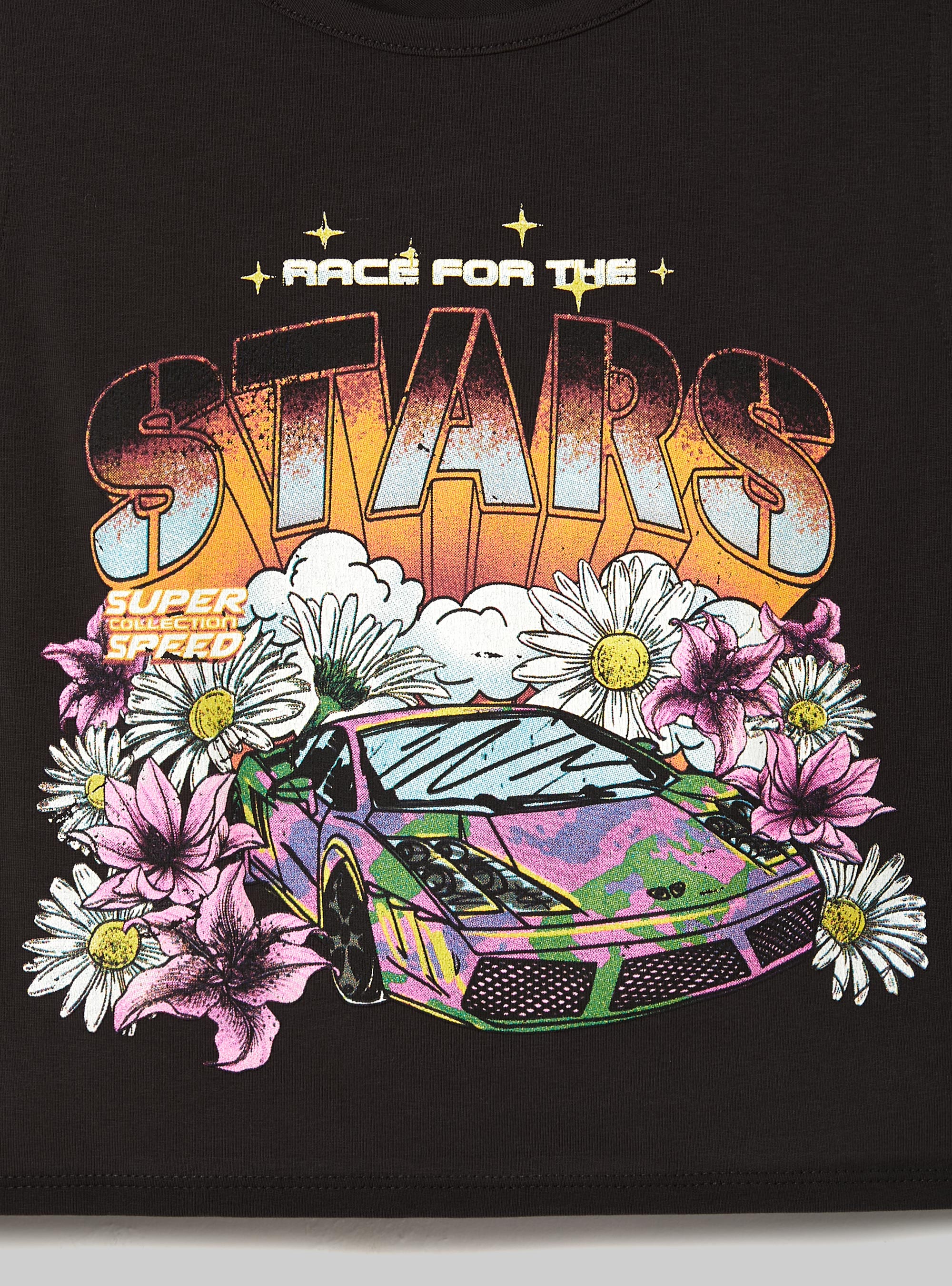 Lace up crop top, BK2 PIRATE BLACK