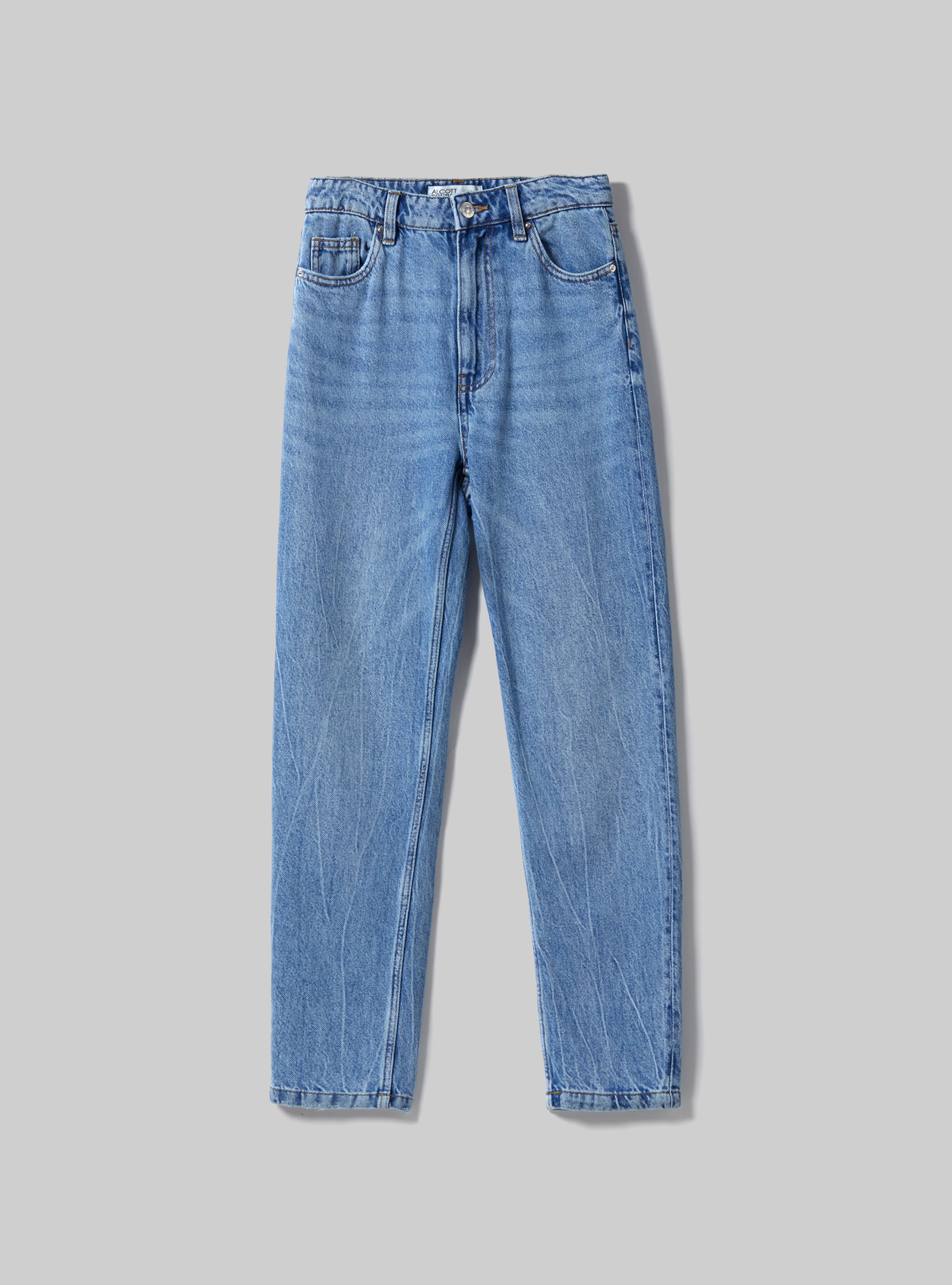 Mom Fit Jeans, D006 AZURE