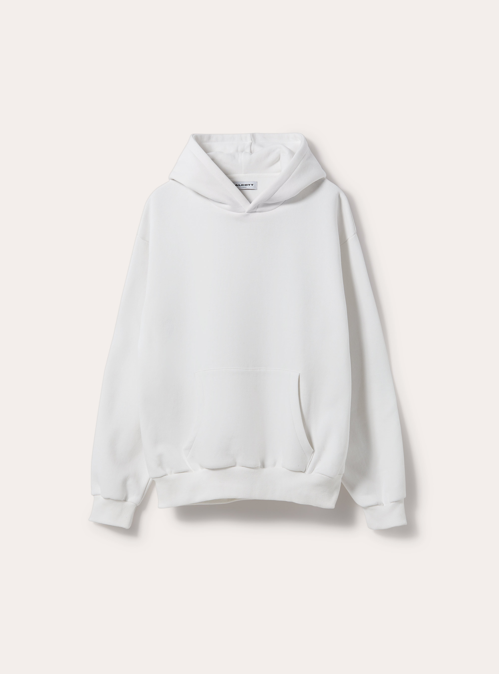 Boxy fit hoodie, WH2 WHITE