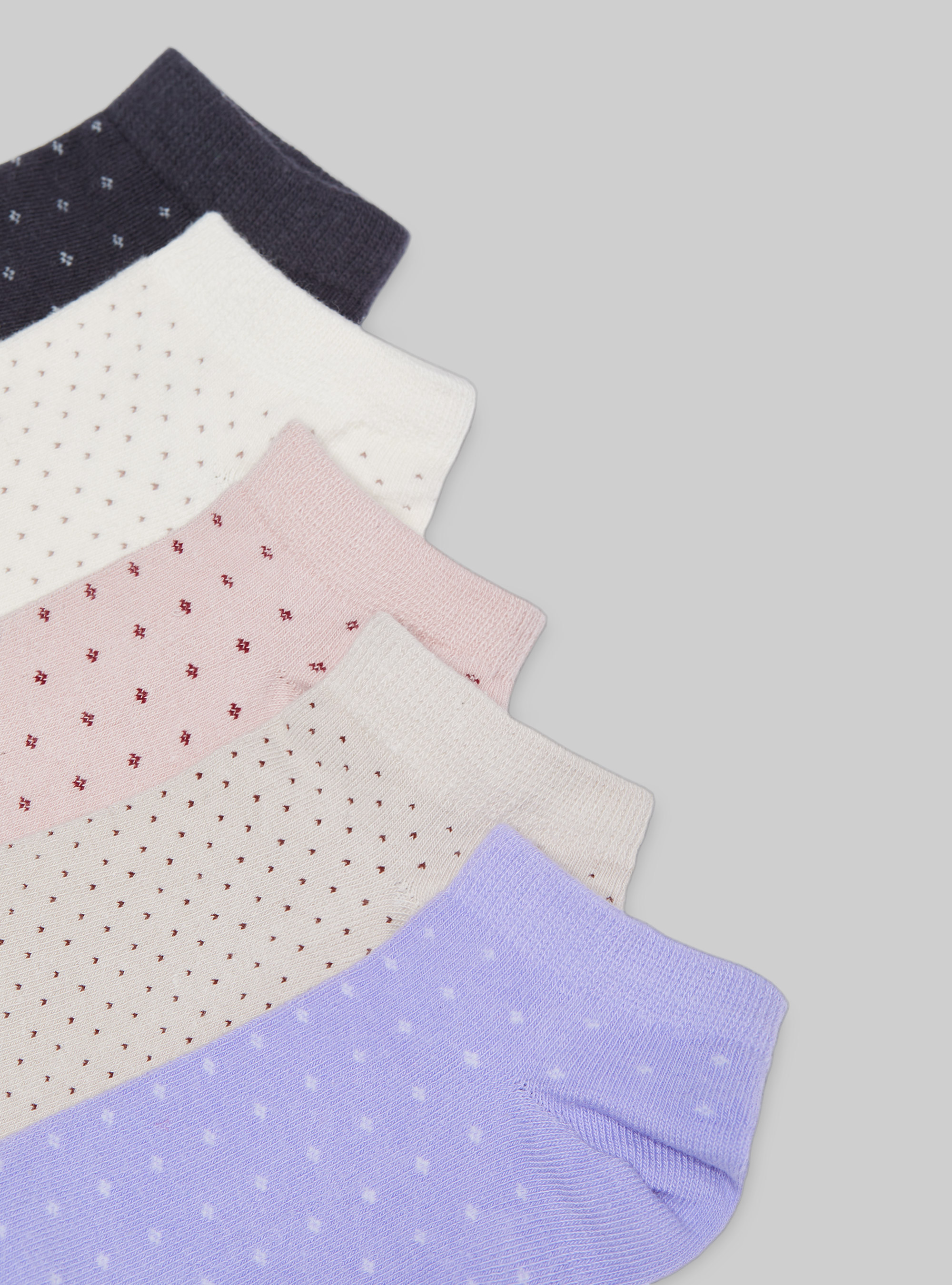 Set of 5 pairs of socks, MULTICOLOR