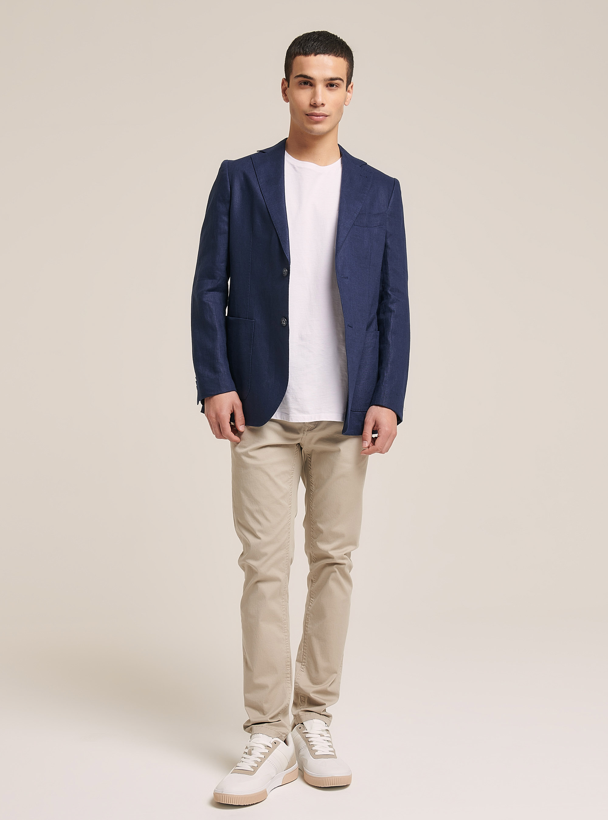 Linen Jacket, C2229 BLUE