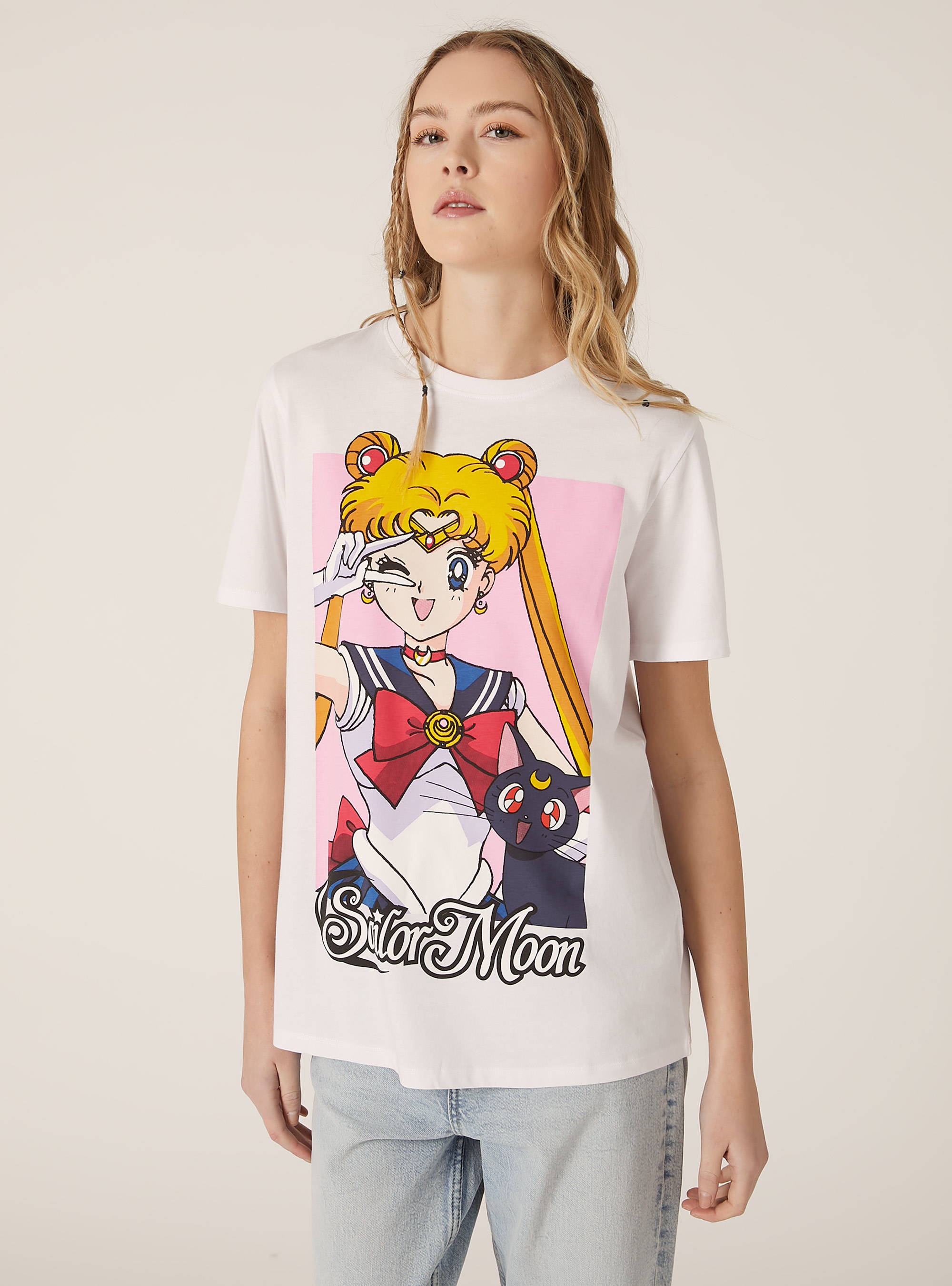 T-shirt regular sailor moon, WH3 WHITE