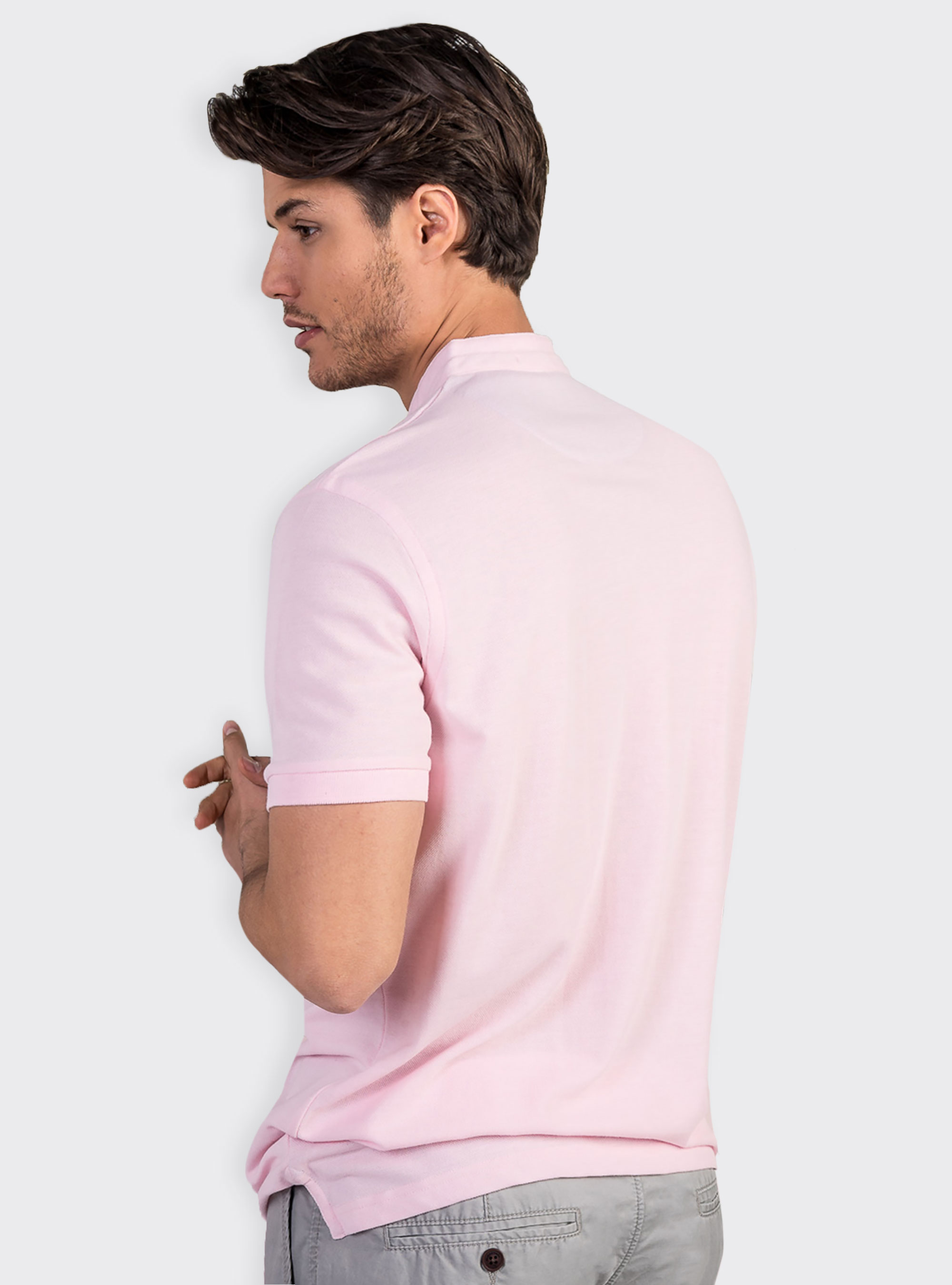 Polo col coréen, ROSE CLAIR