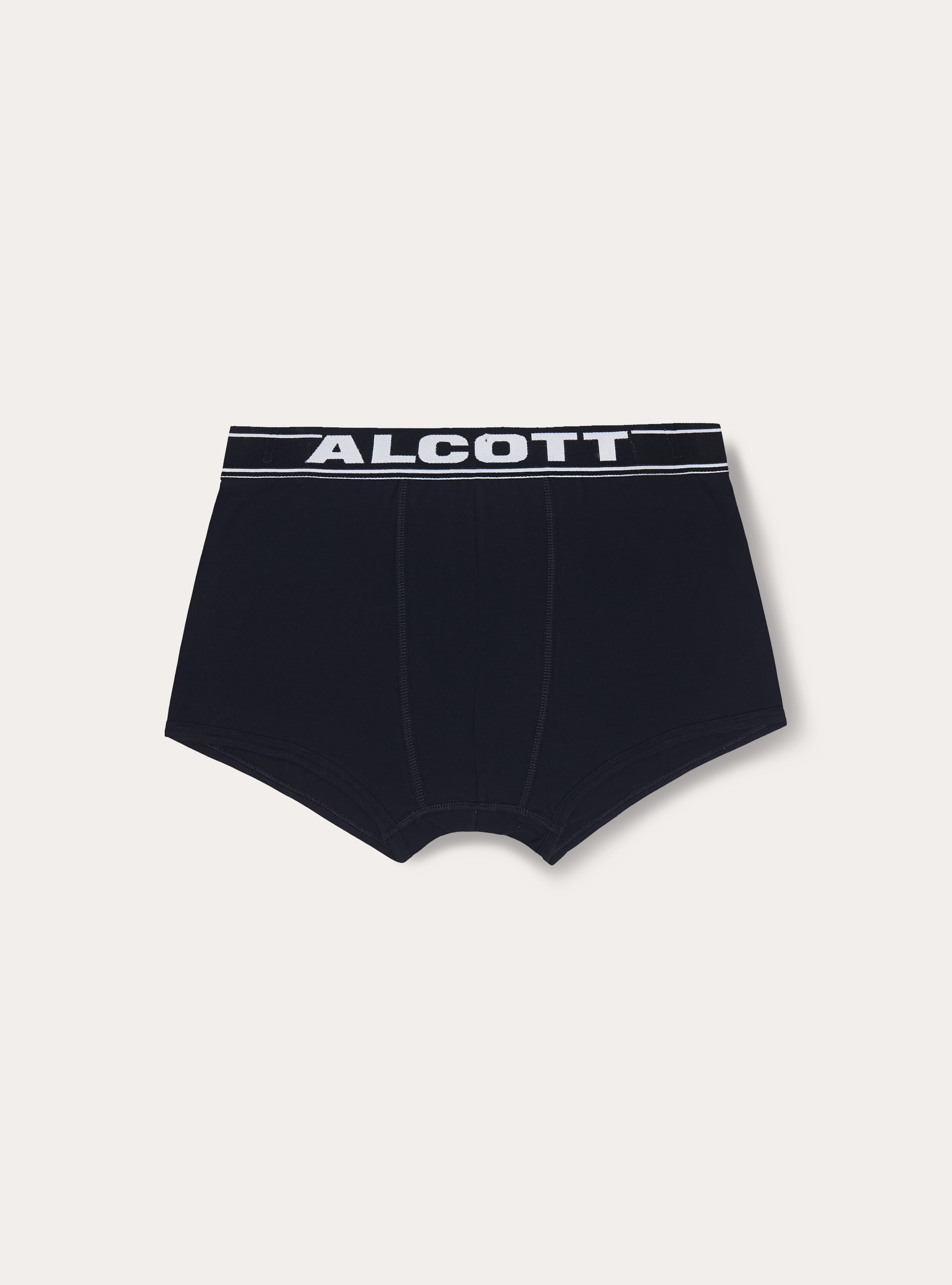 Stretch cotton boxer shorts with logo, NA1 NAVY DARK