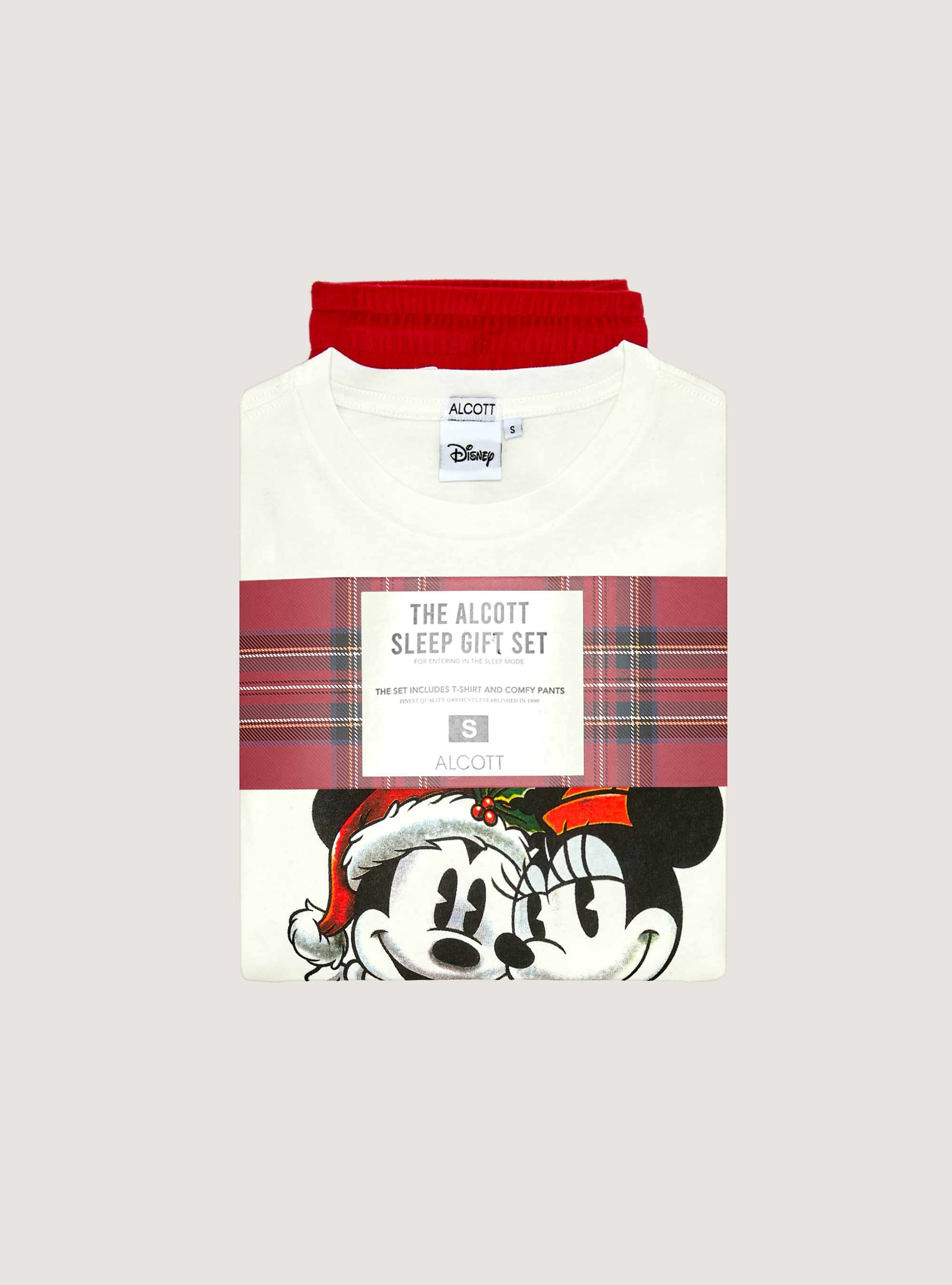 Pigiama mickey & minnie interlock e ciniglia, WH2 WHITE