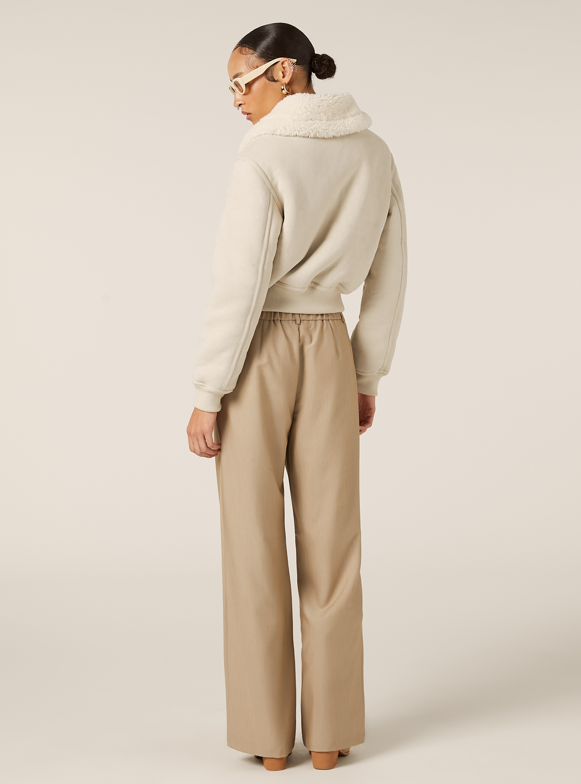 Jacke in Wildlederoptik, SA2 SAND MEDIUM