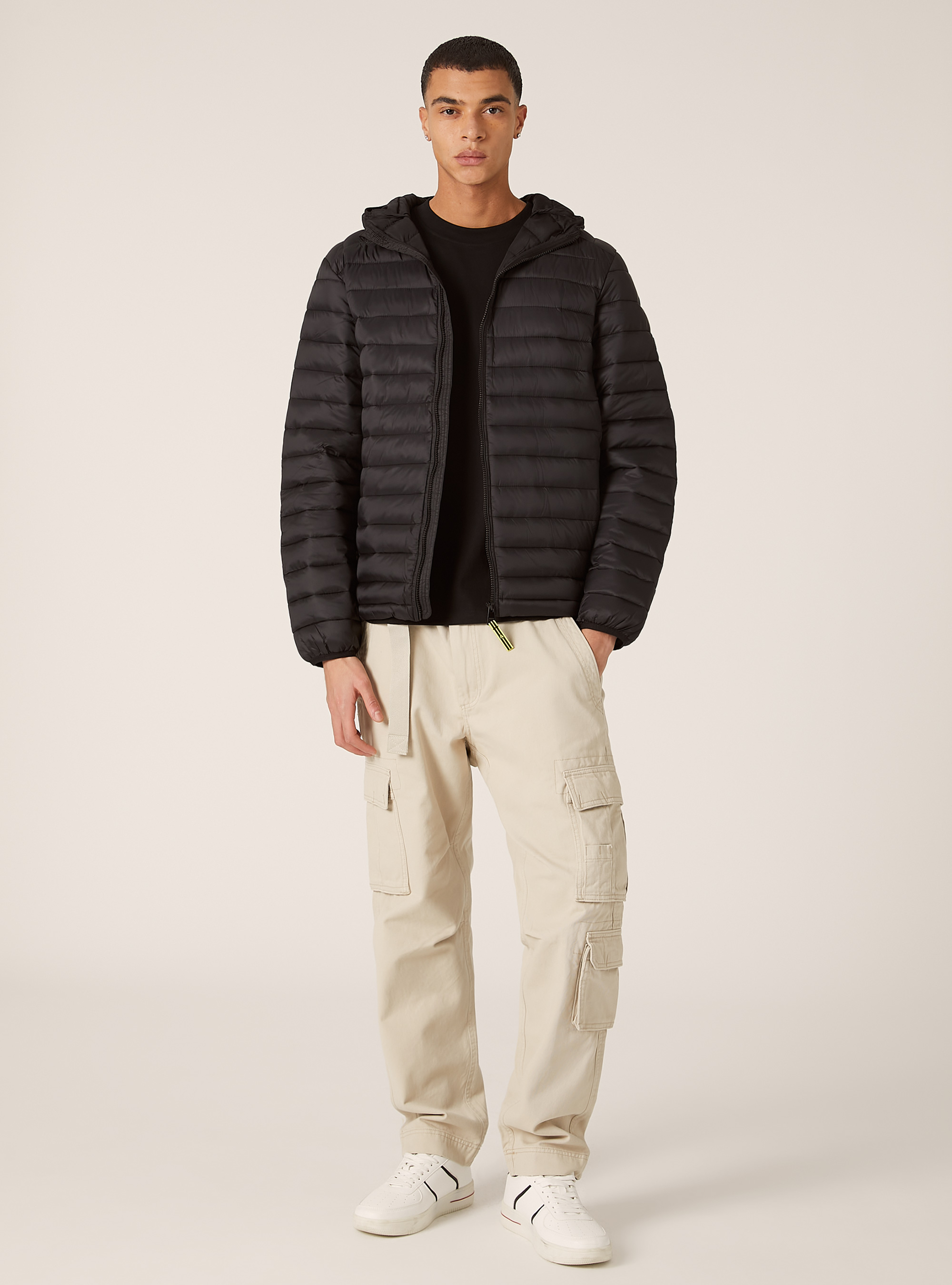 Veste avec rembourrage recycl&eacute;, BK1 BLACK