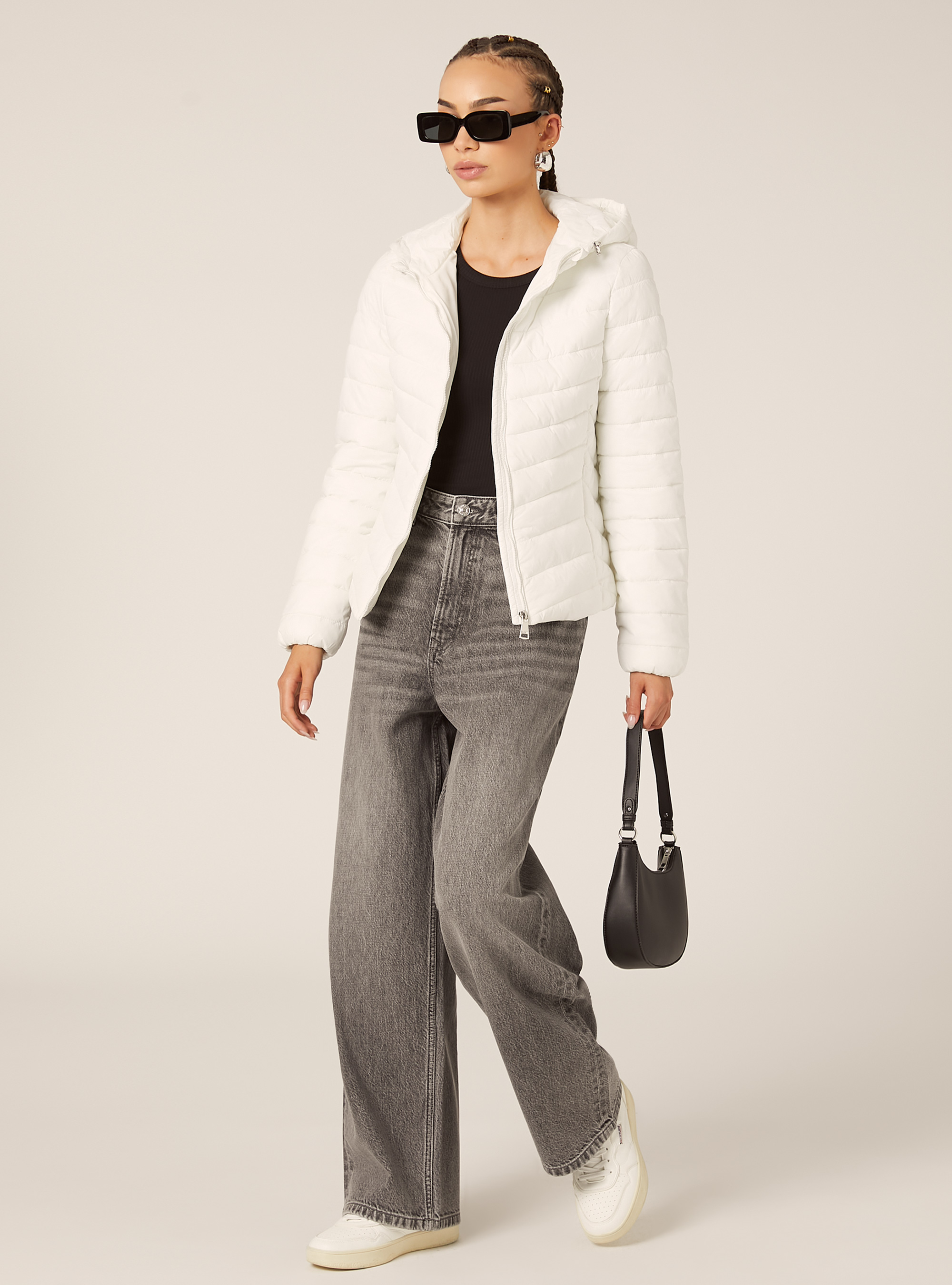 Jacket with recycled padding, WH1 OFF WHITE