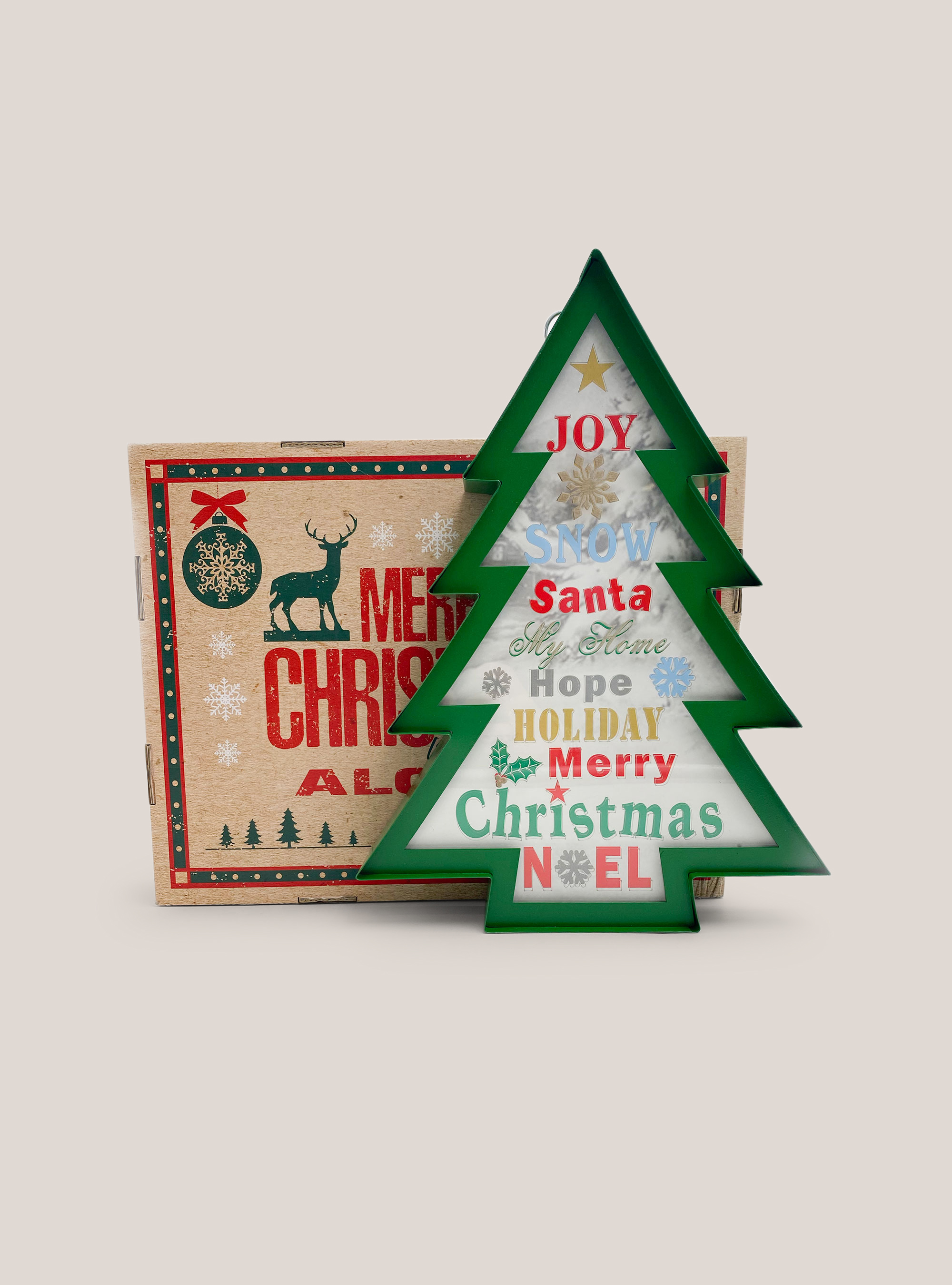 Quadro a forma di albero di Natale, ÚNICO