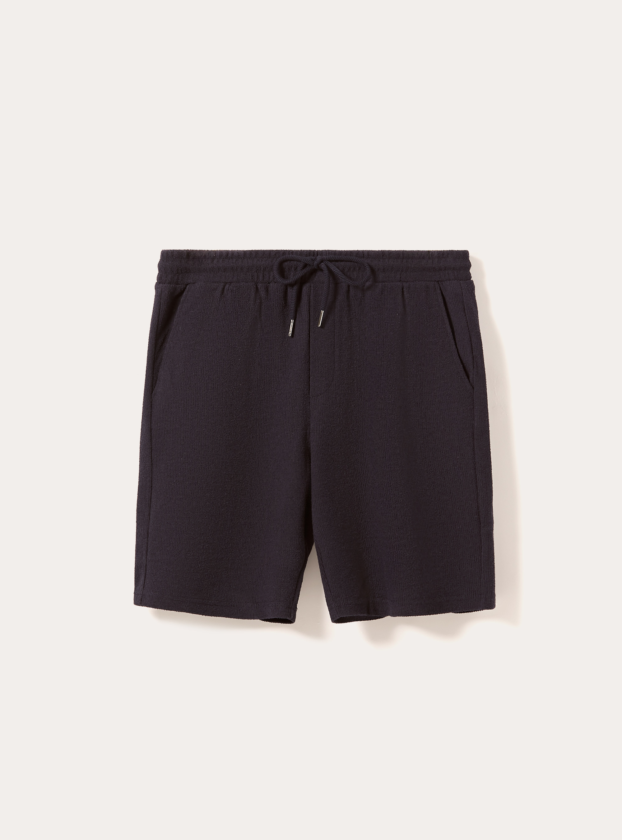 Bermudas de algodón con textura, NA1 NAVY DARK