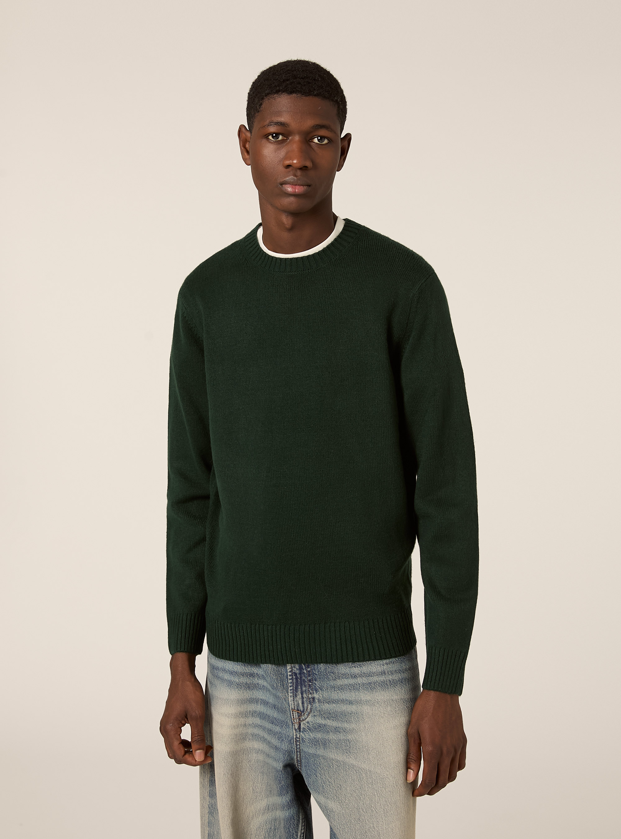 Maglione girocollo, GN1 GREEN DARK