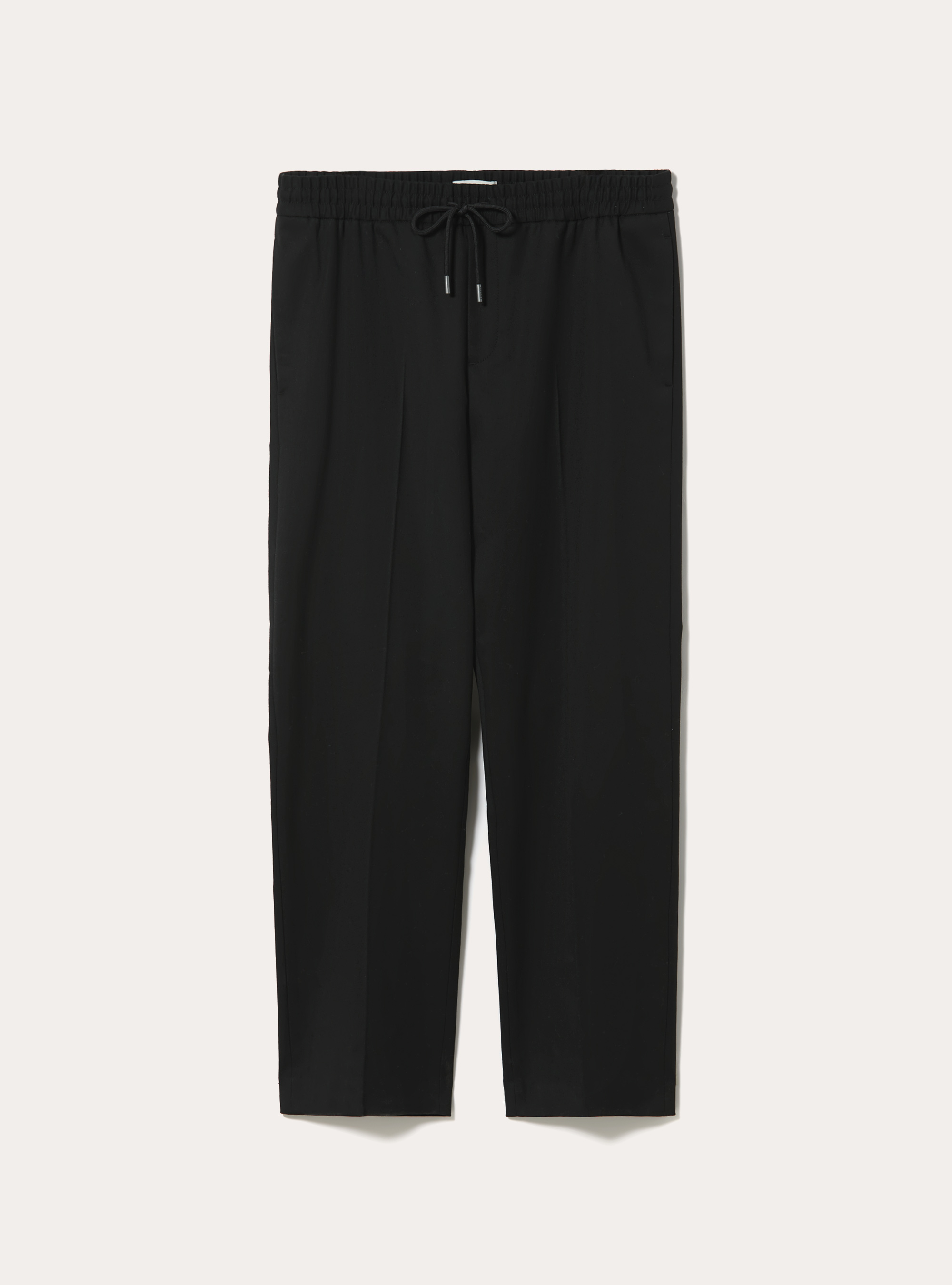 Twill jogger trousers, BK1 BLACK