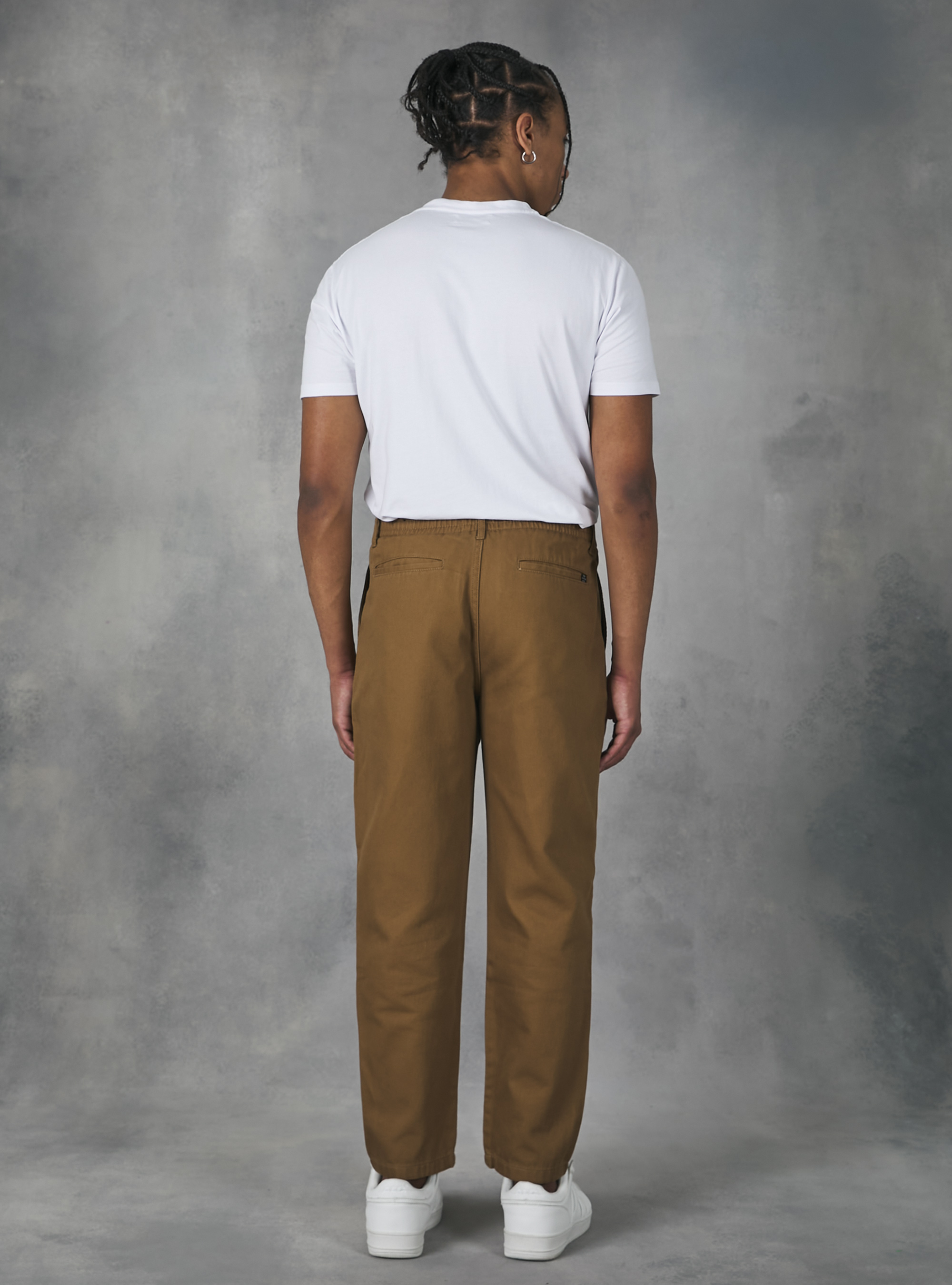 Baloon fit canvas trousers, BG2 BEIGE MEDIUM
