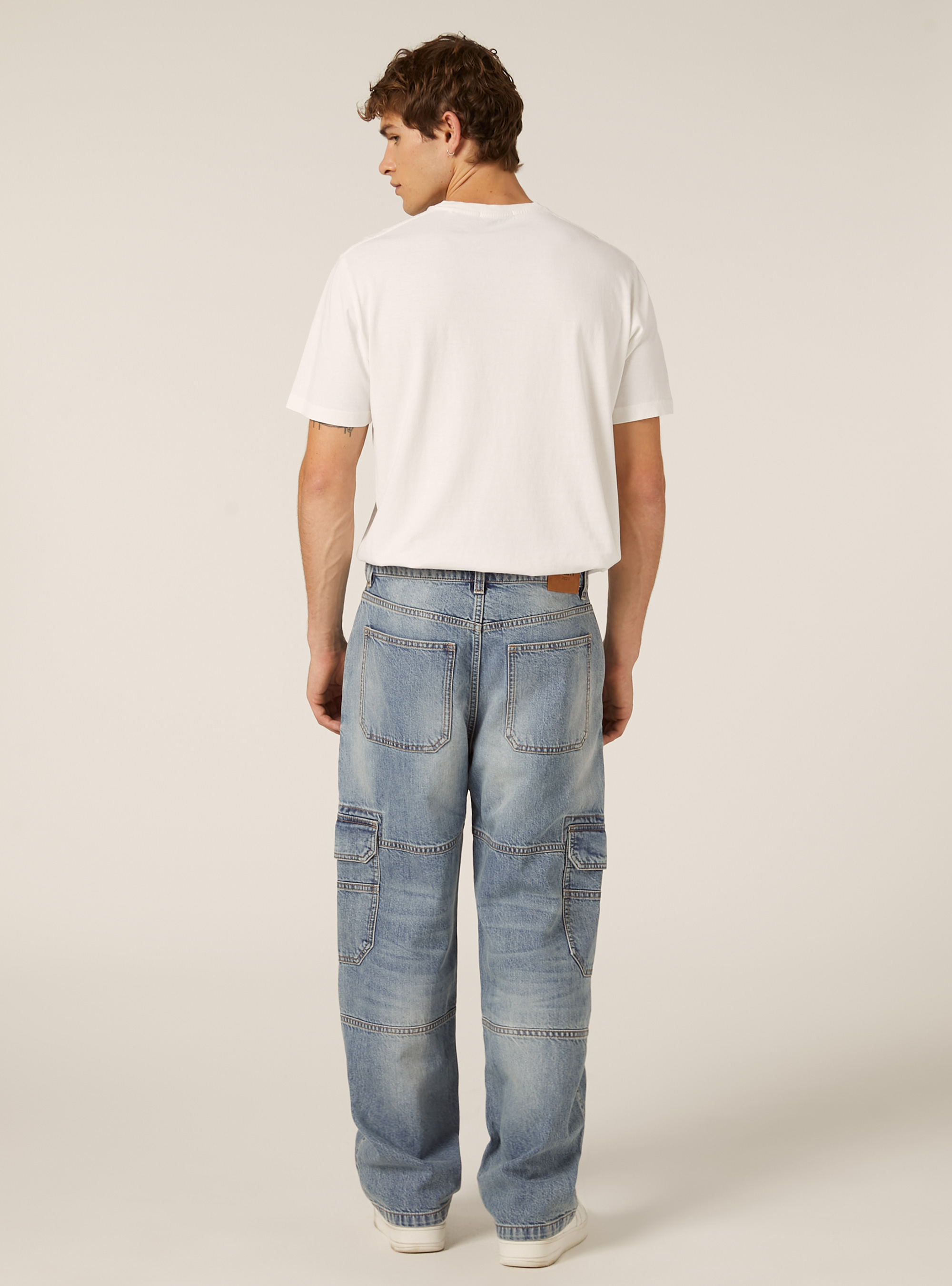 Cargo jeans, D005 LIGHT BLUE