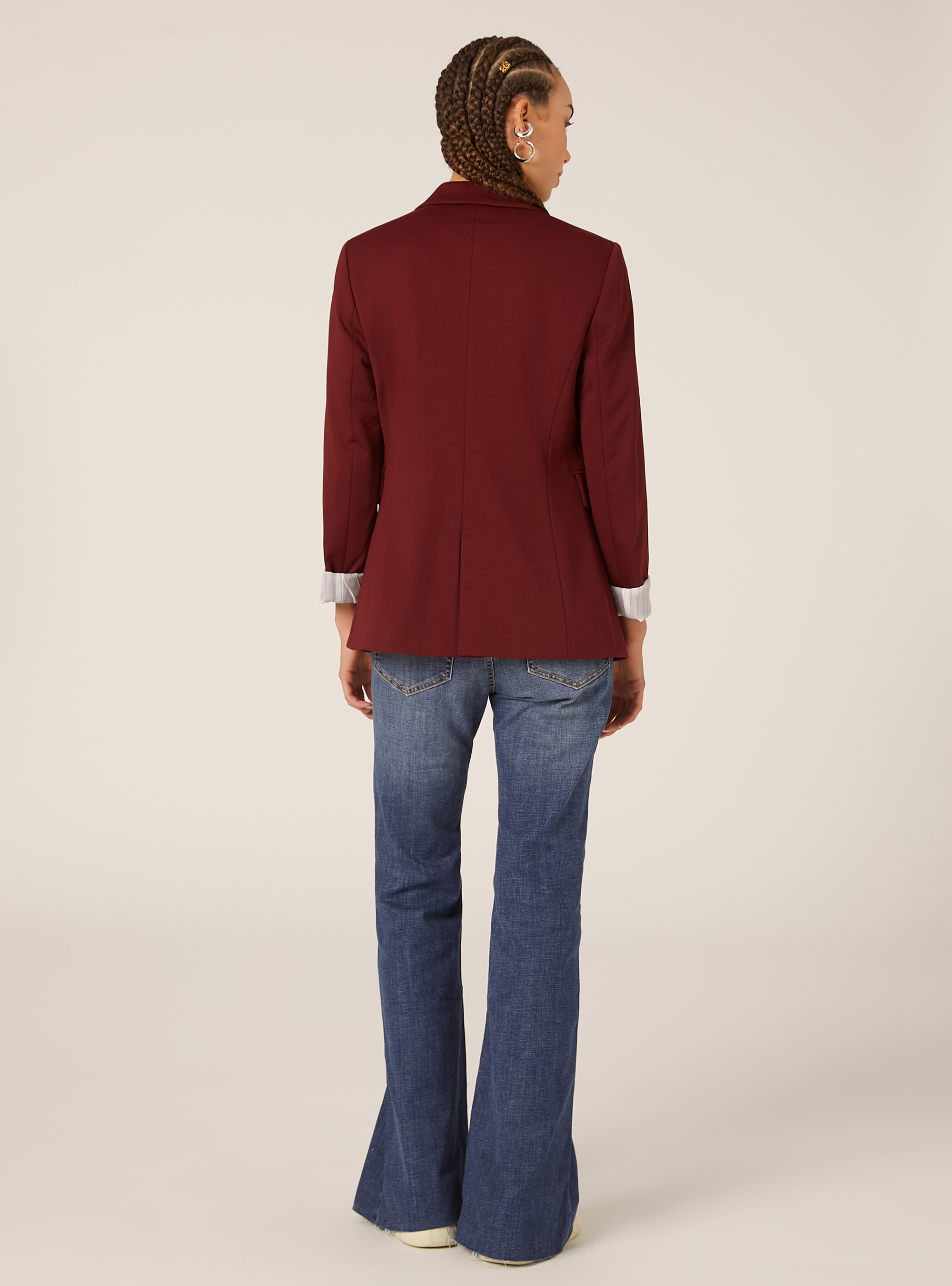 Jersey blazer, BO1 BORDEAUX DARK