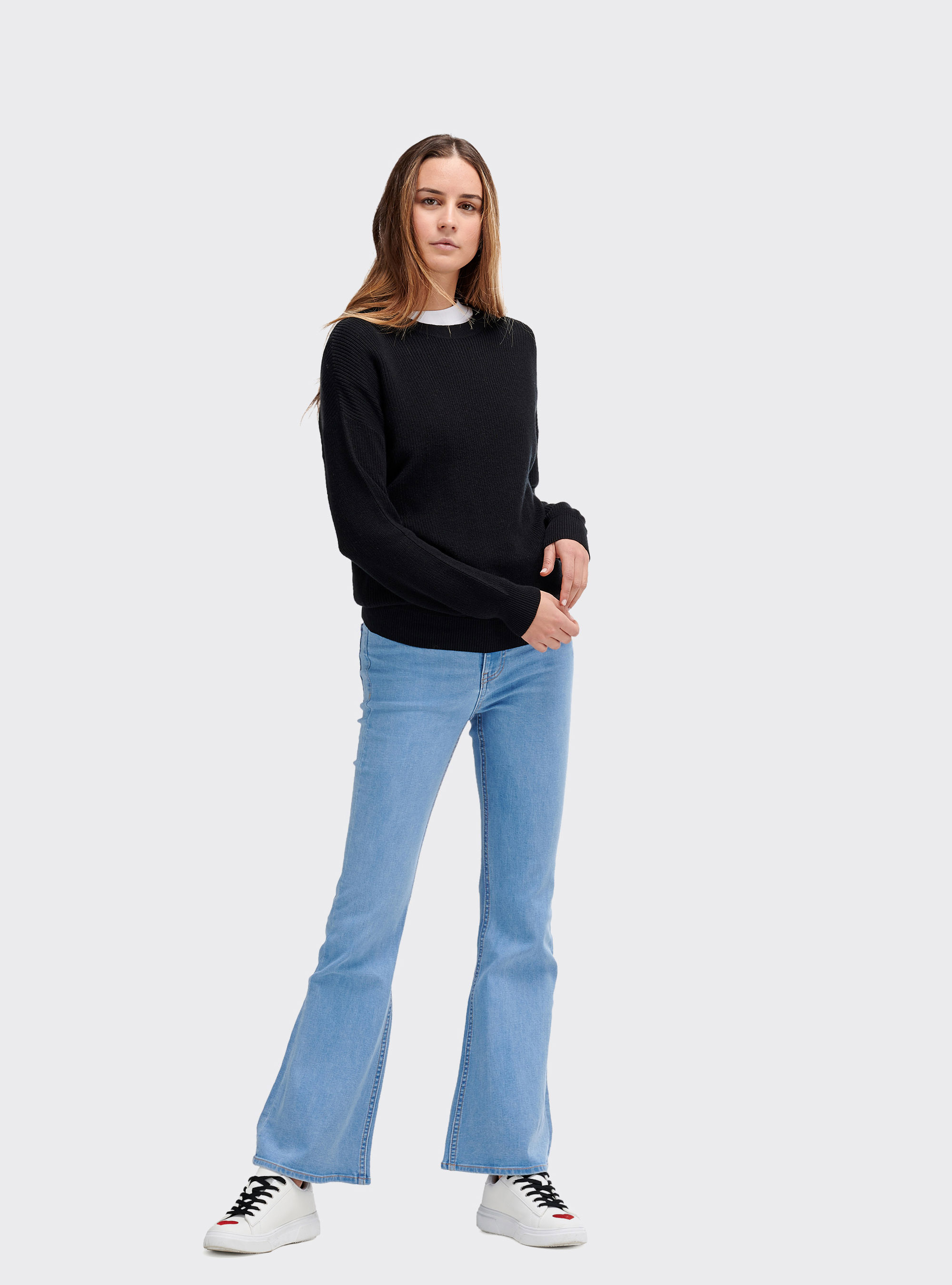 Pullover comfort fit, C101 BLACK