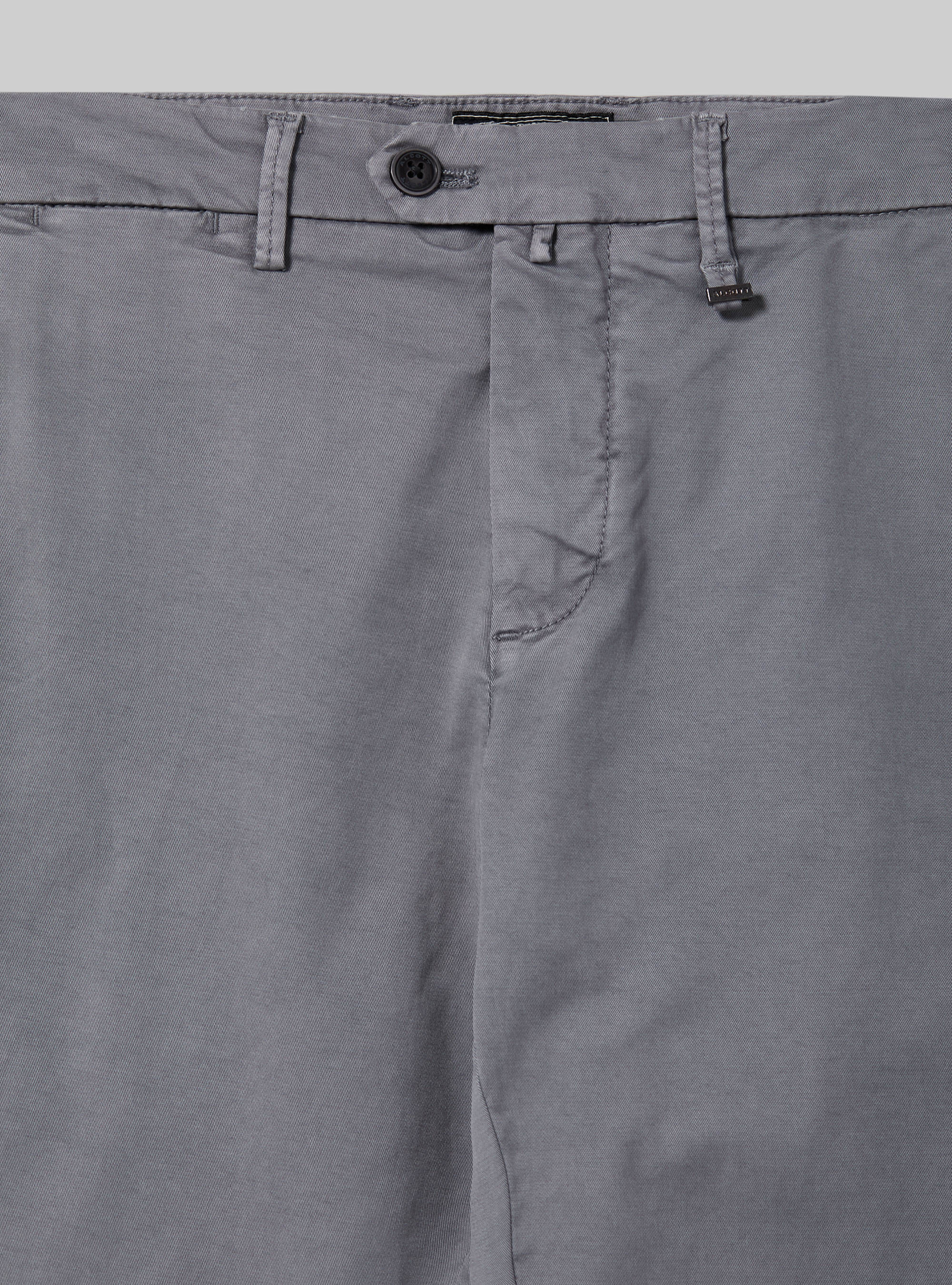 Stretch cotton twill chinos, GY3 GREY LIGHT